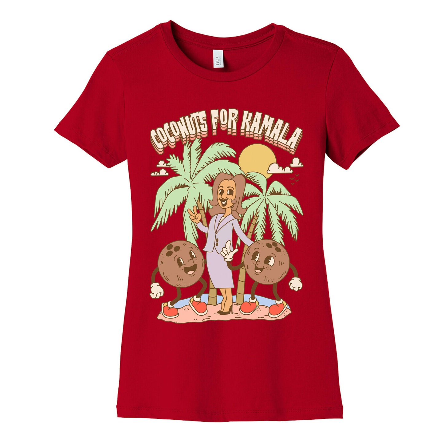 Coconuts For Kamala Womens Cotton Tee