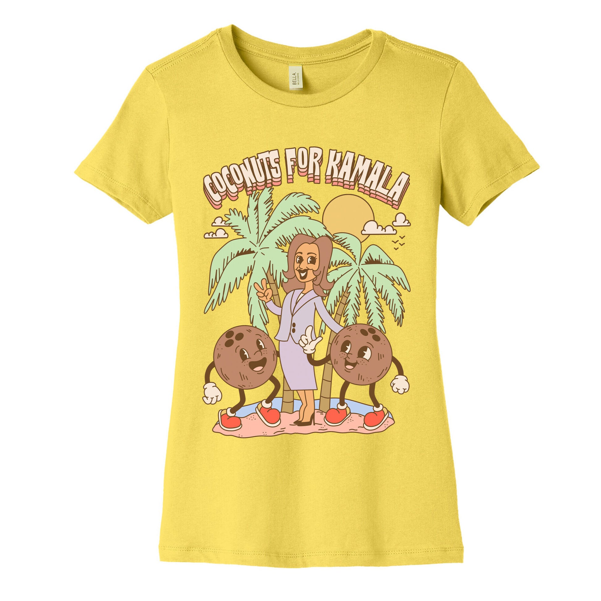 Coconuts For Kamala Womens Cotton Tee