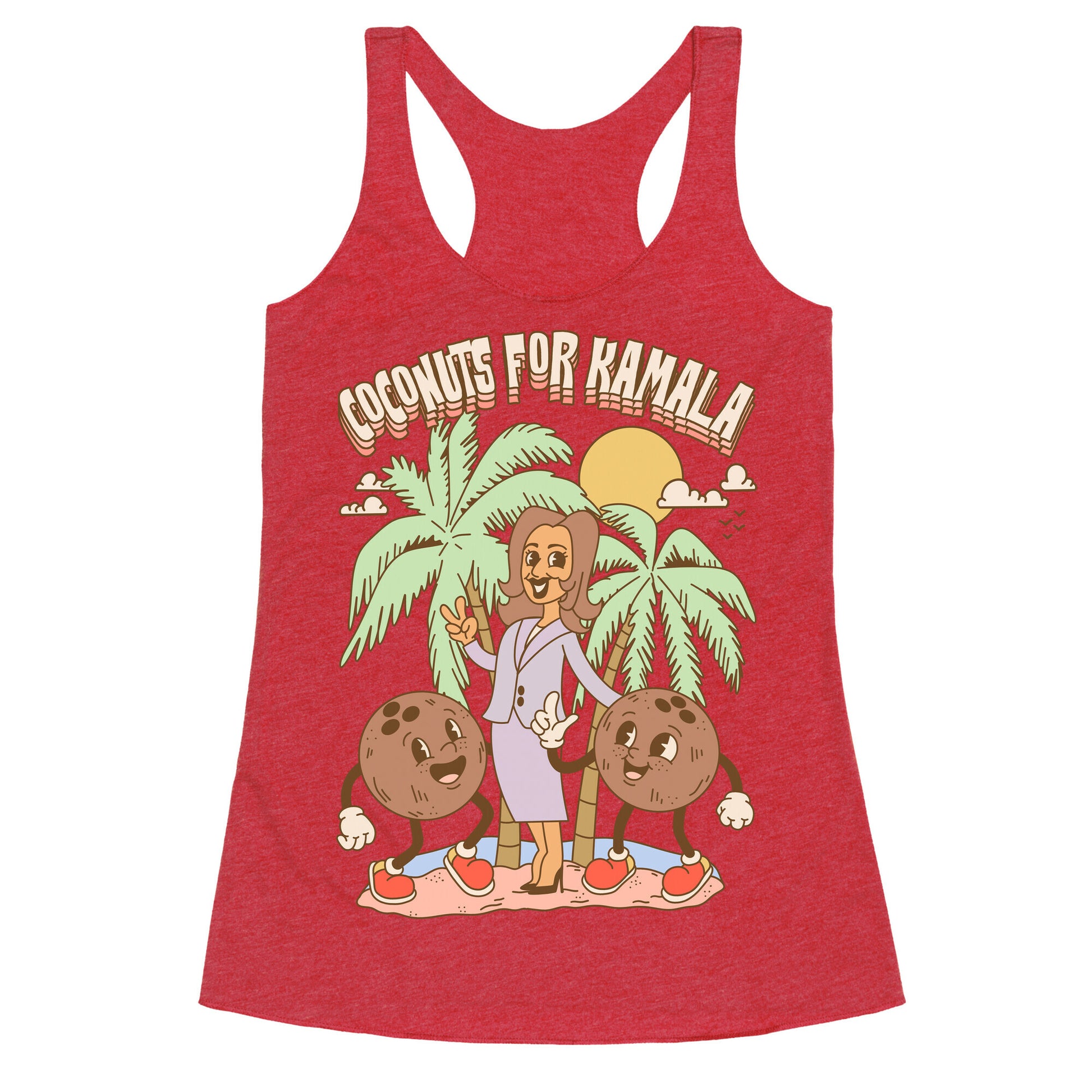 Coconuts For Kamala Racerback Tank