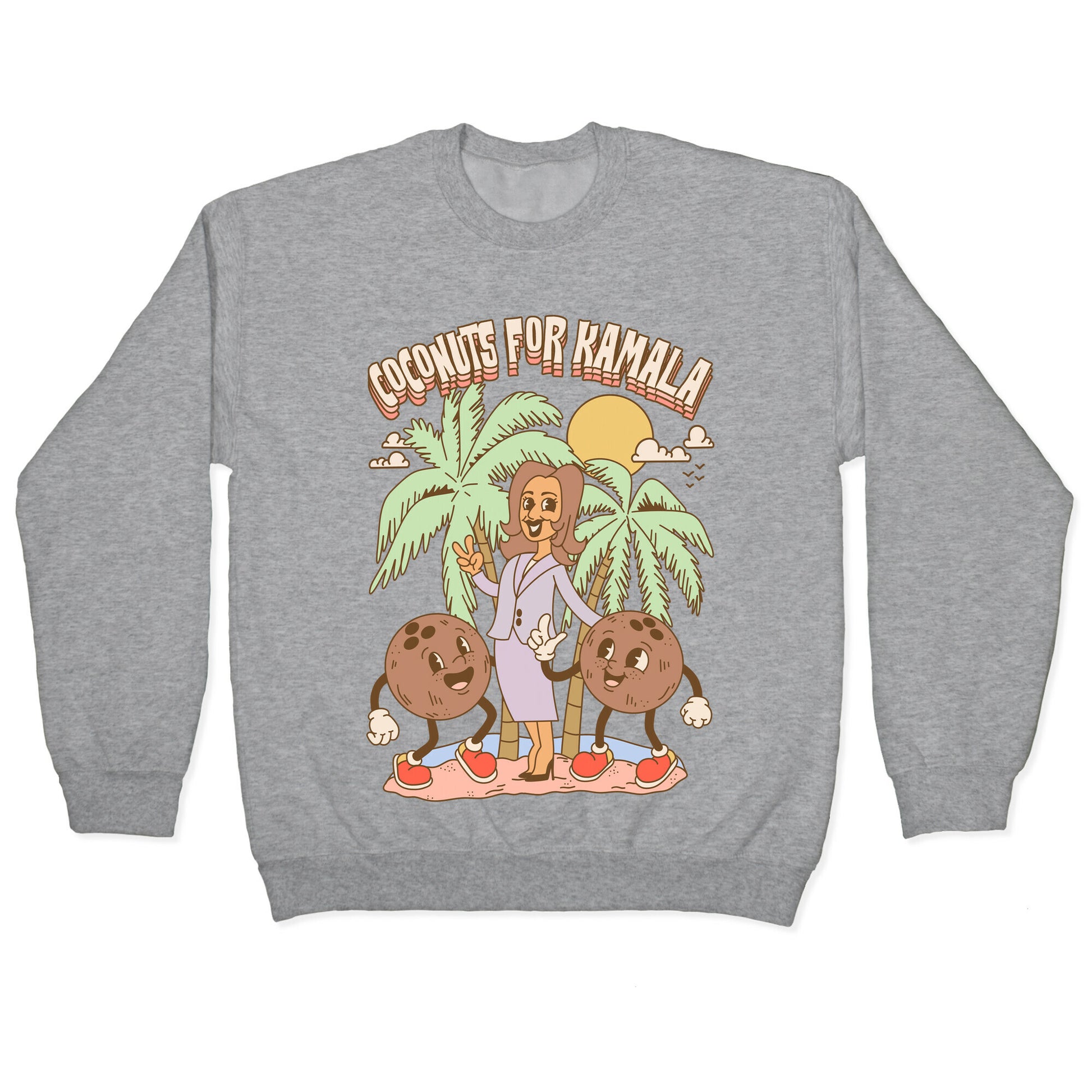 Coconuts For Kamala Crewneck Sweatshirt