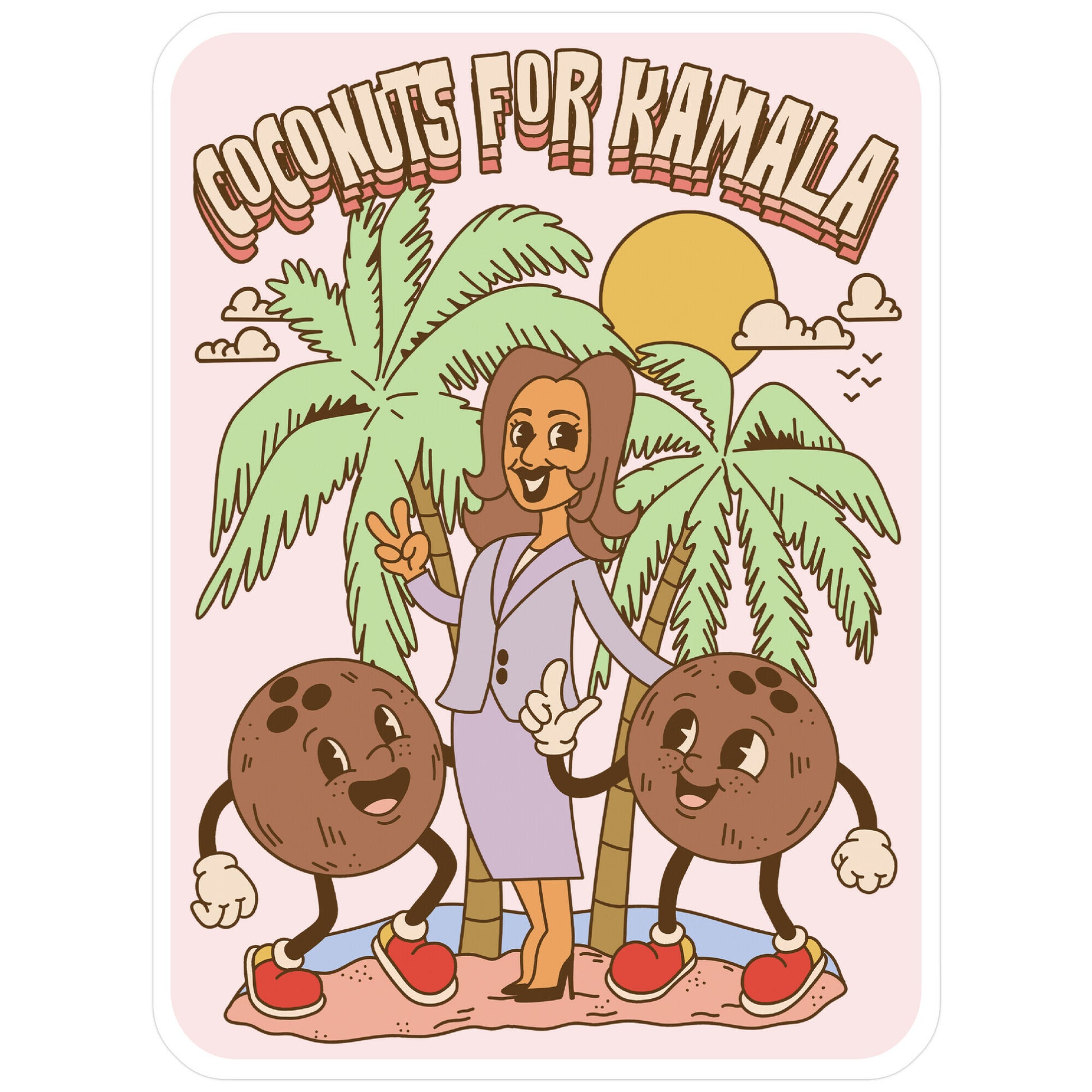 Coconuts For Kamala Sticker