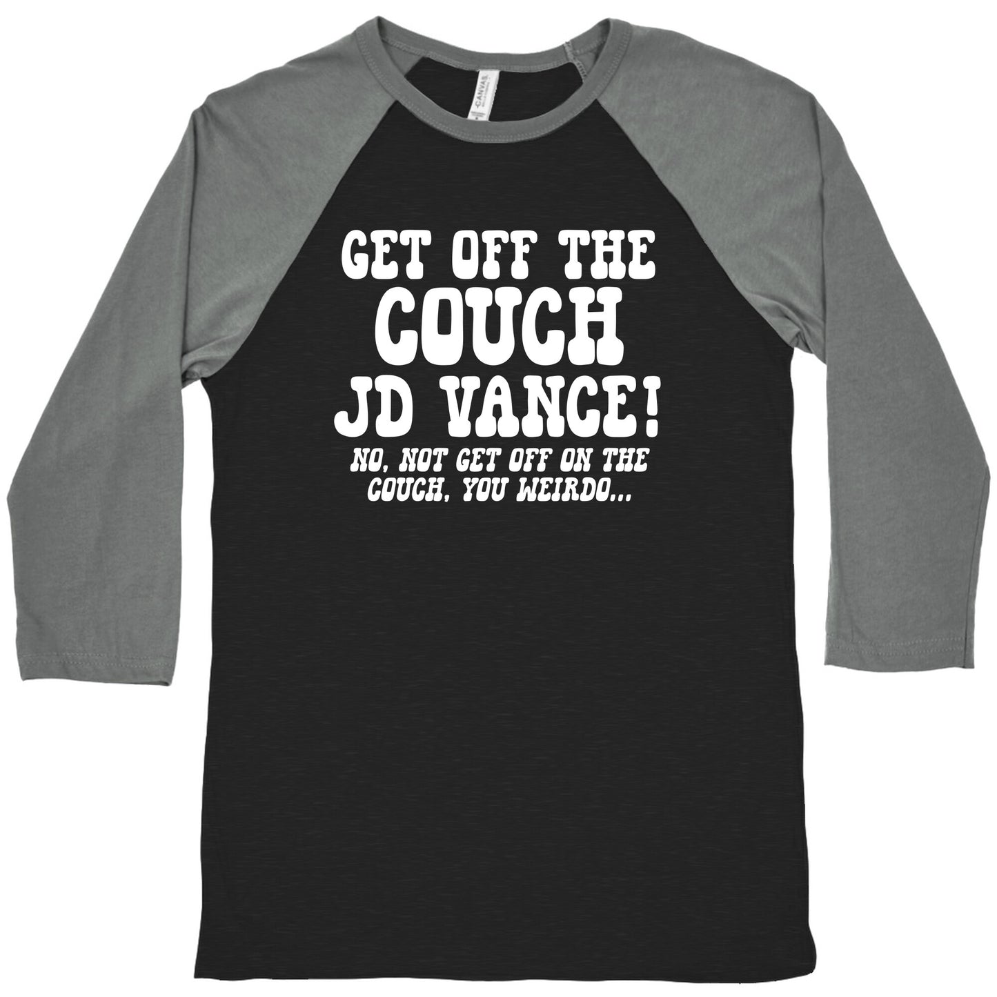Get Off The Couch JD Vance Baseball Tee