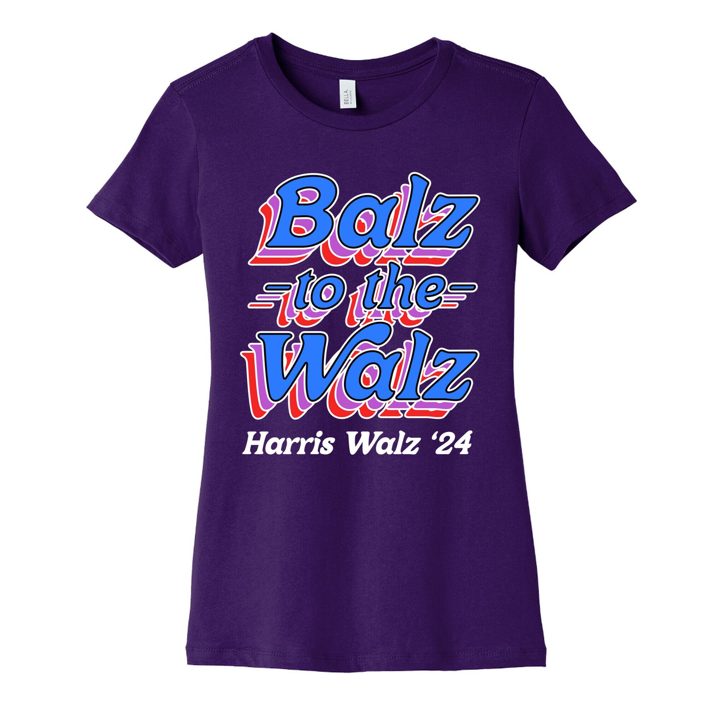 Balz to the Walz \(Harris Walz 2024\) Womens Cotton Tee