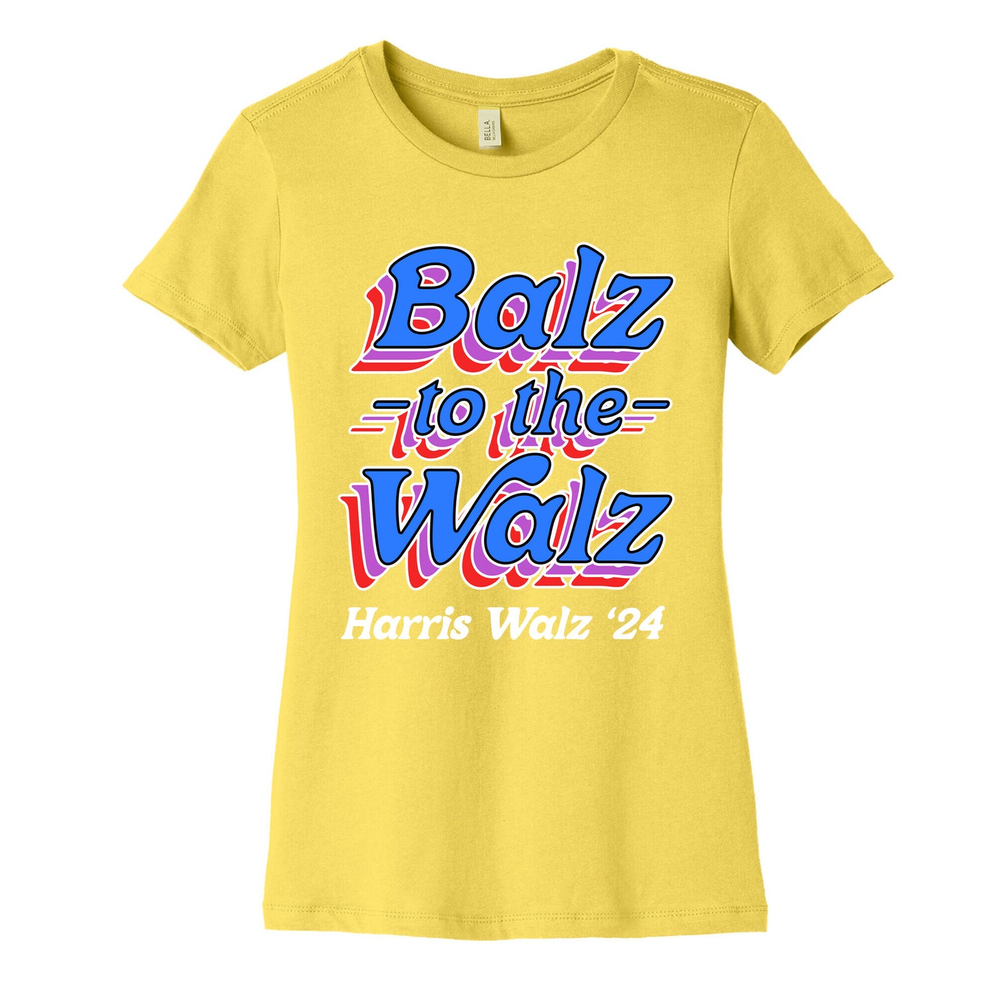 Balz to the Walz \(Harris Walz 2024\) Womens Cotton Tee