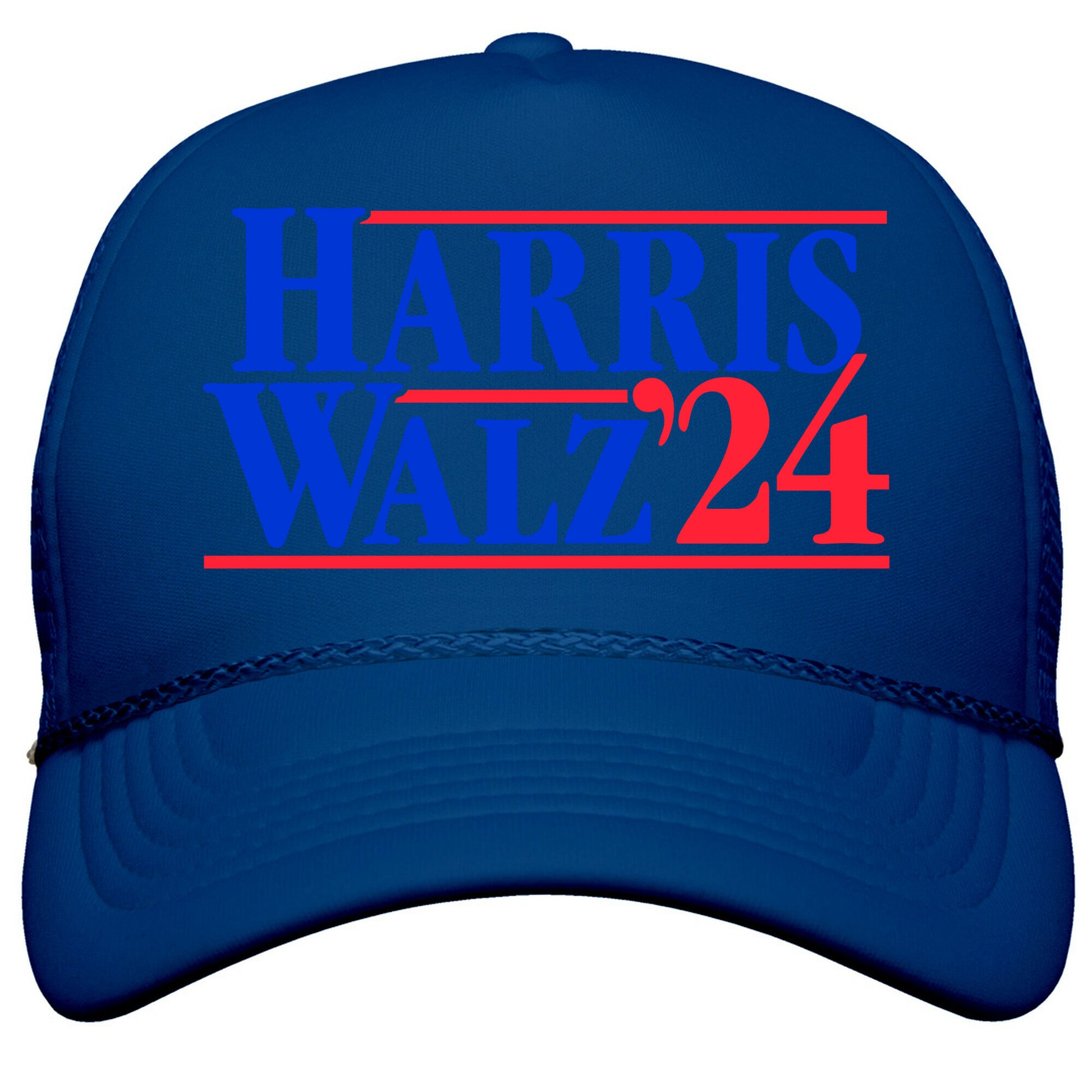 Harris Walz 2024 Blue Snapback Trucker Hat