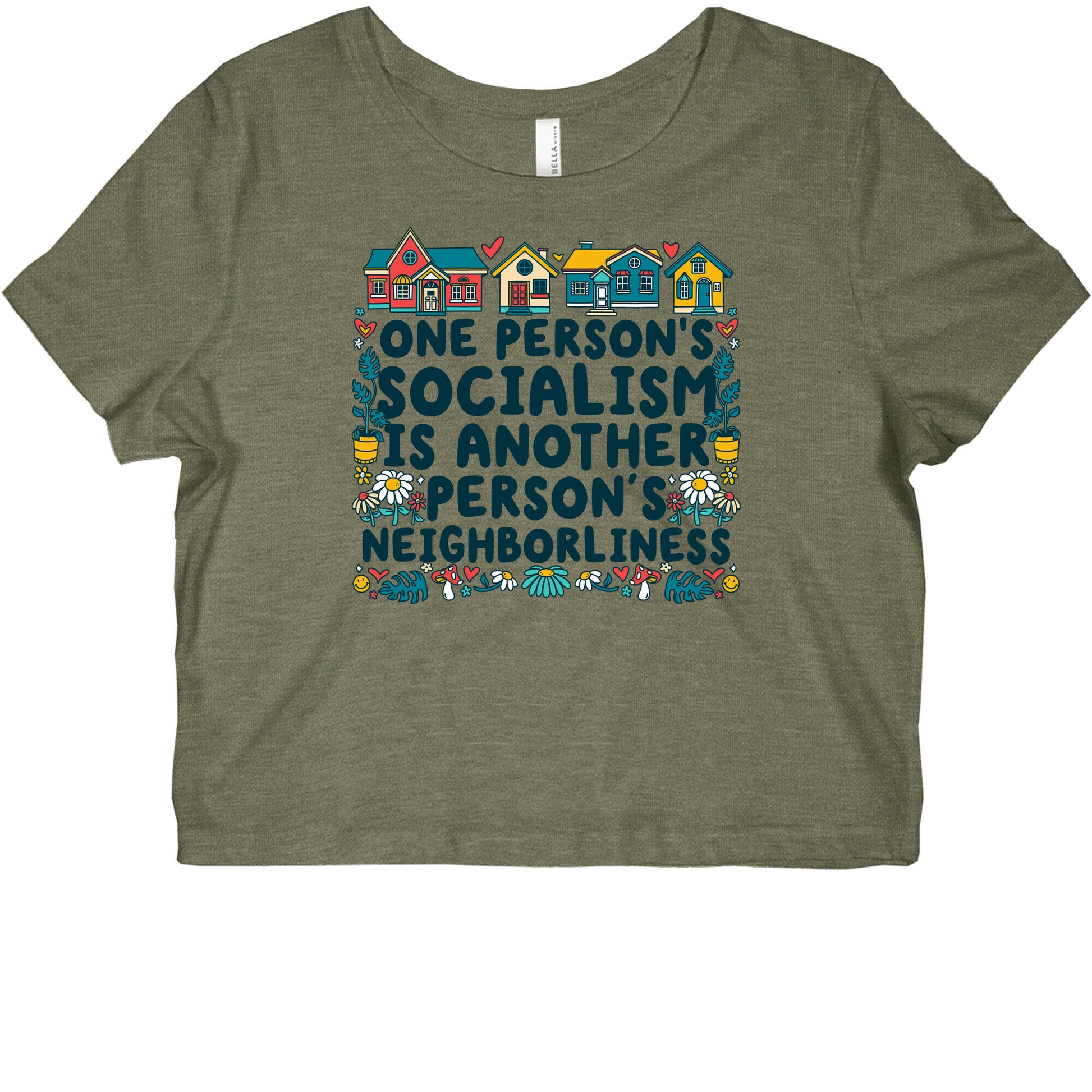 One Persons Socialism is Another Persons Neighborliness Tim Walz Graphic Baby Tee