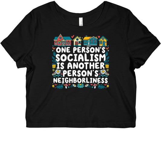 One Persons Socialism is Another Persons Neighborliness Tim Walz Graphic Baby Tee
