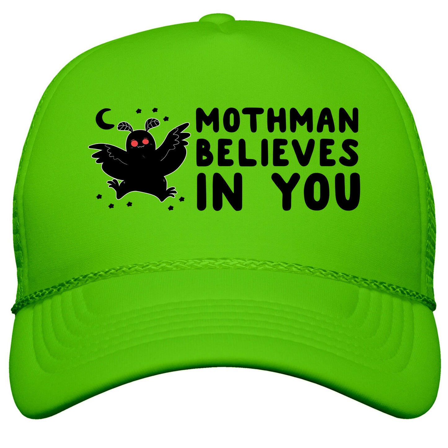 Mothman Believes in You Snapback Trucker Hat
