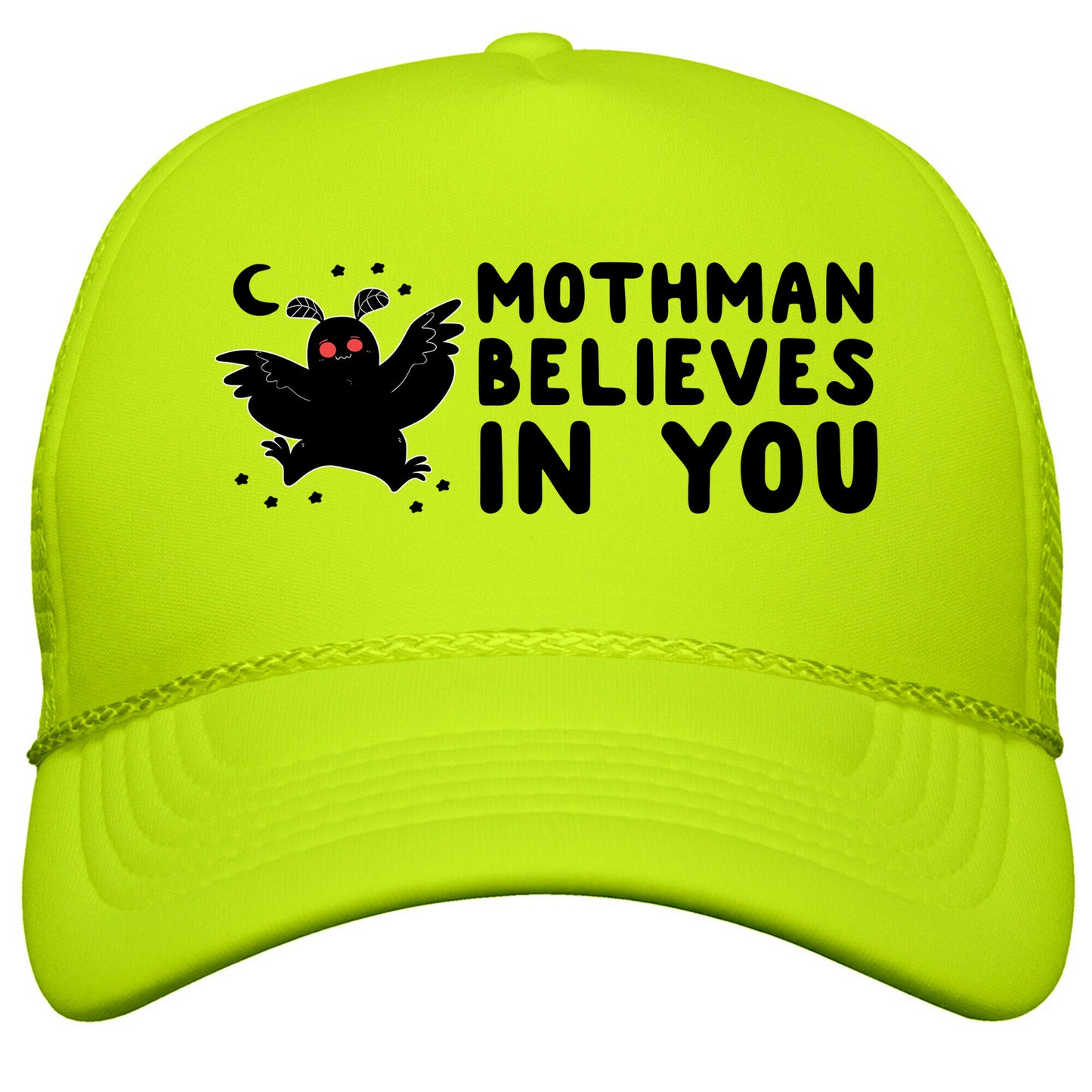Mothman Believes in You Snapback Trucker Hat