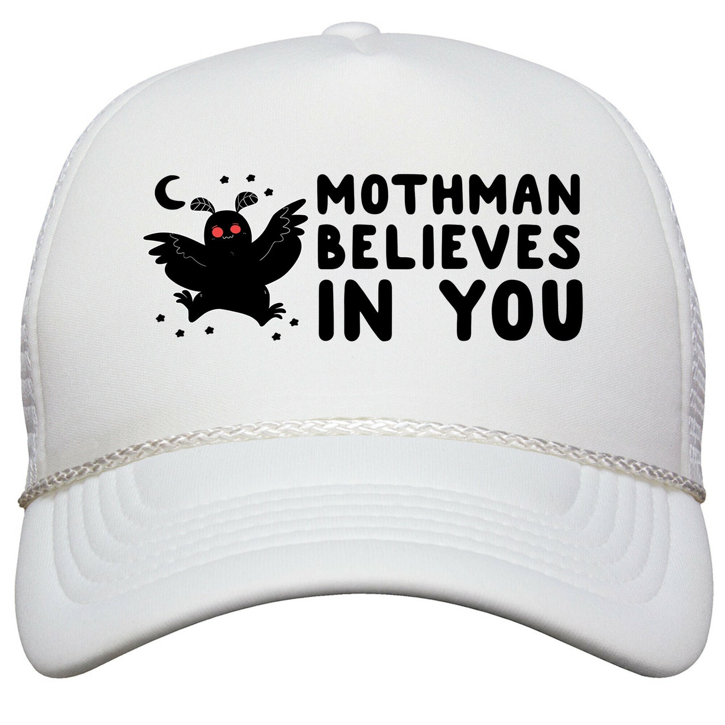 Mothman Believes in You Snapback Trucker Hat
