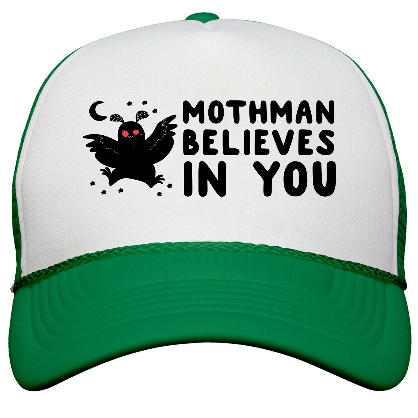 Mothman Believes in You Snapback Trucker Hat