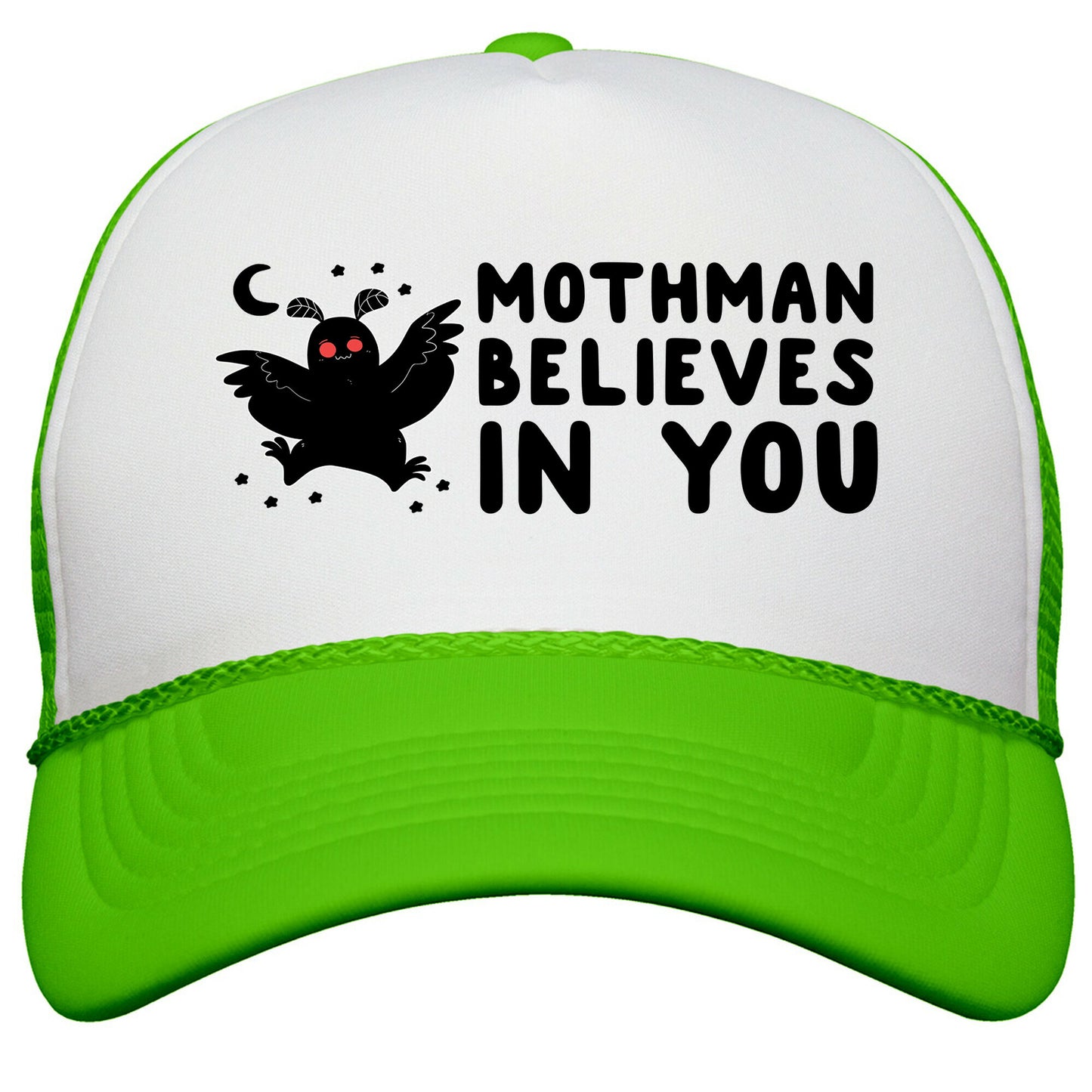 Mothman Believes in You Snapback Trucker Hat