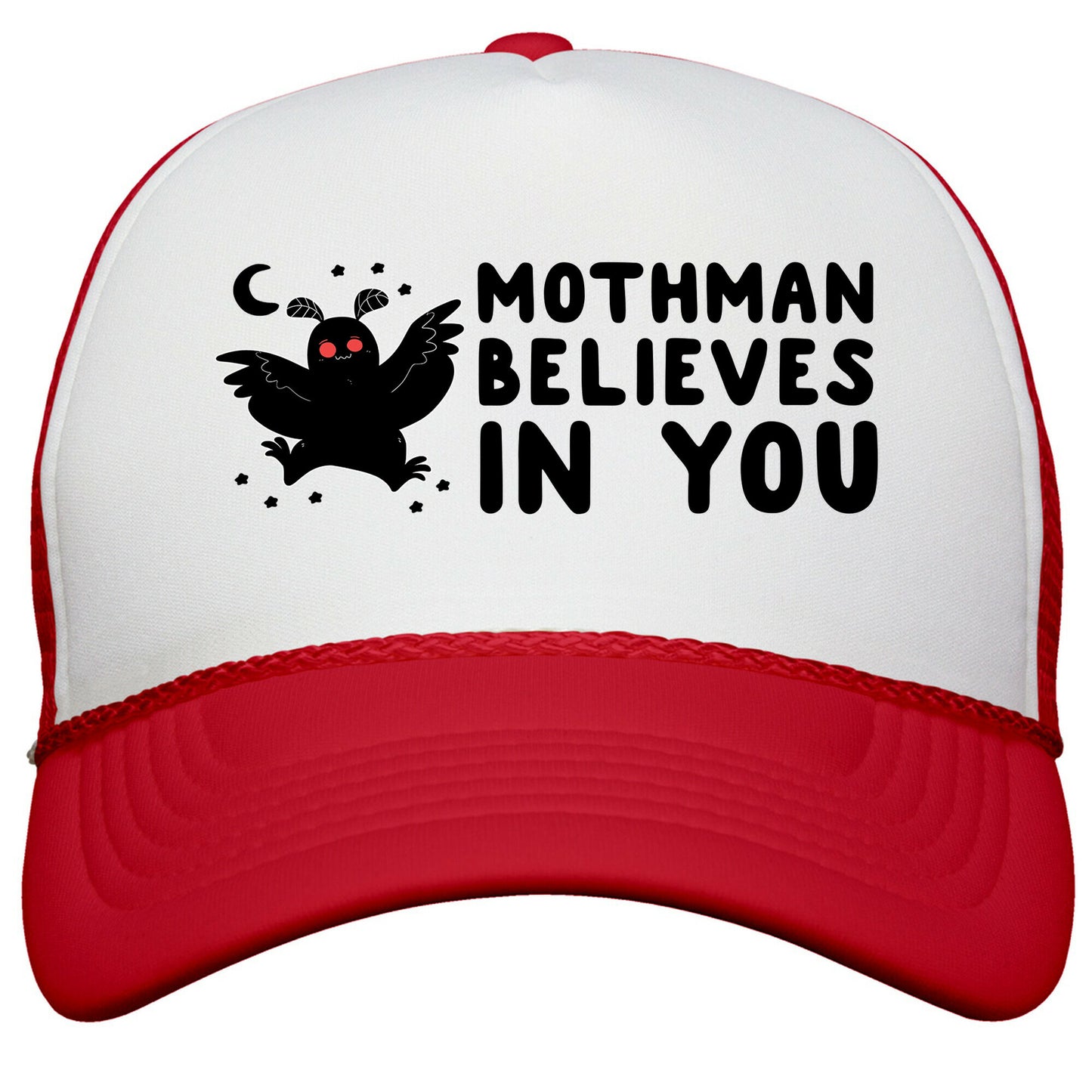 Mothman Believes in You Snapback Trucker Hat