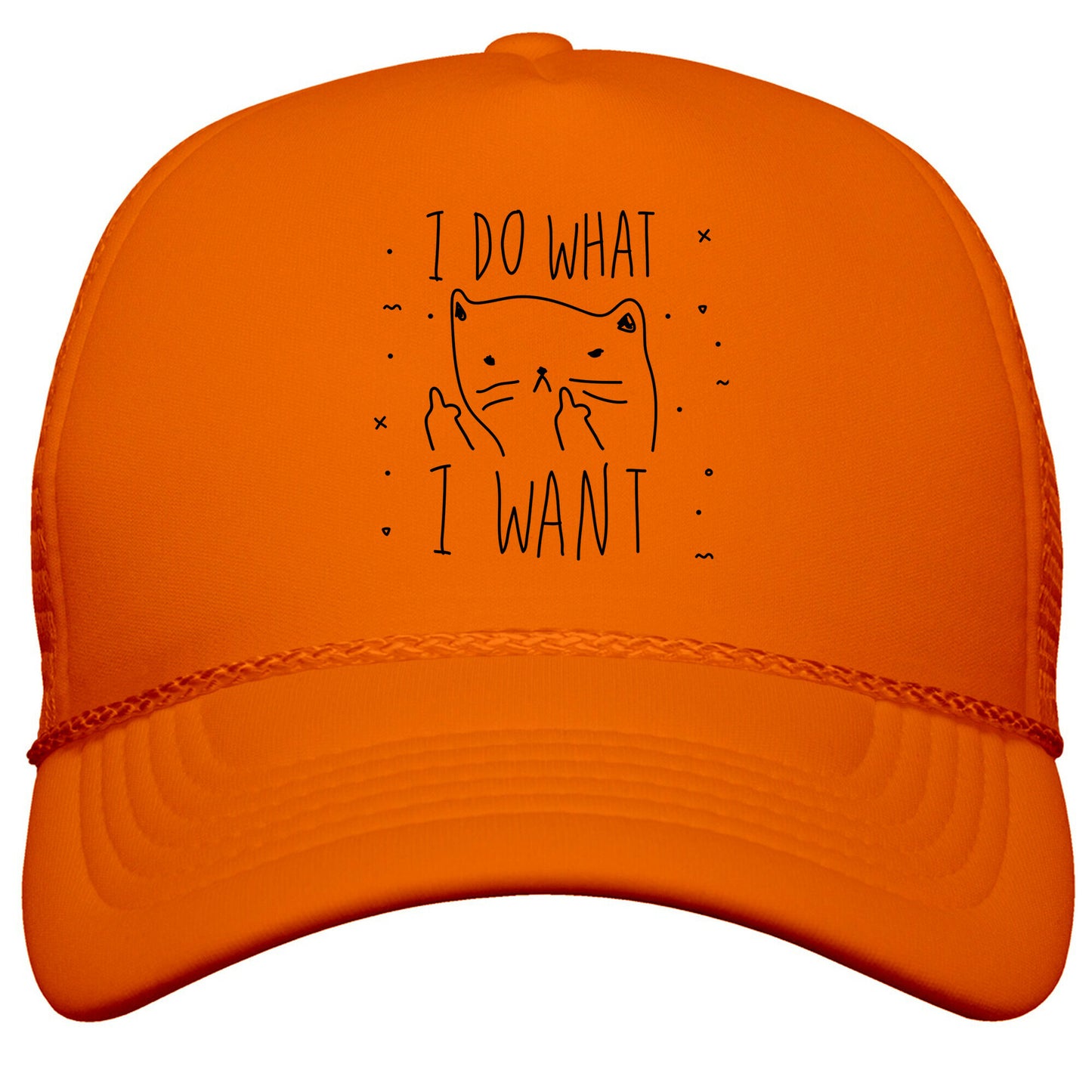 I Do What I Want Cat Snapback Trucker Hat