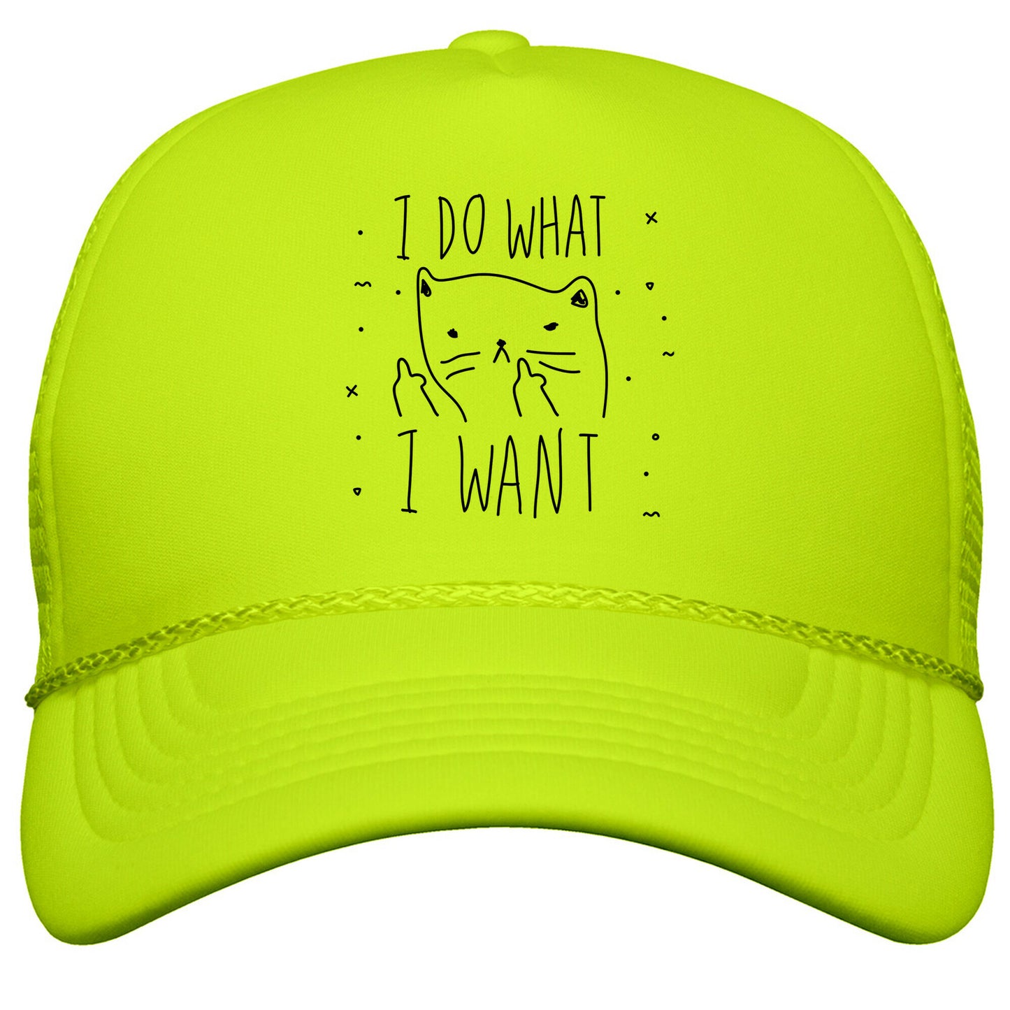 I Do What I Want Cat Snapback Trucker Hat