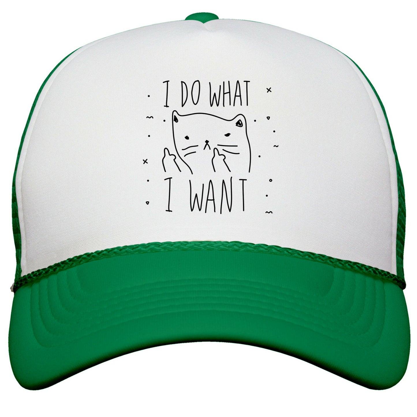 I Do What I Want Cat Snapback Trucker Hat