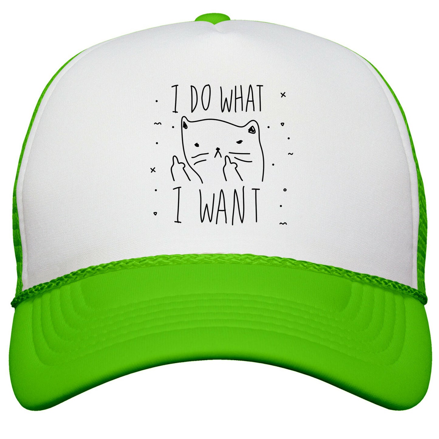 I Do What I Want Cat Snapback Trucker Hat