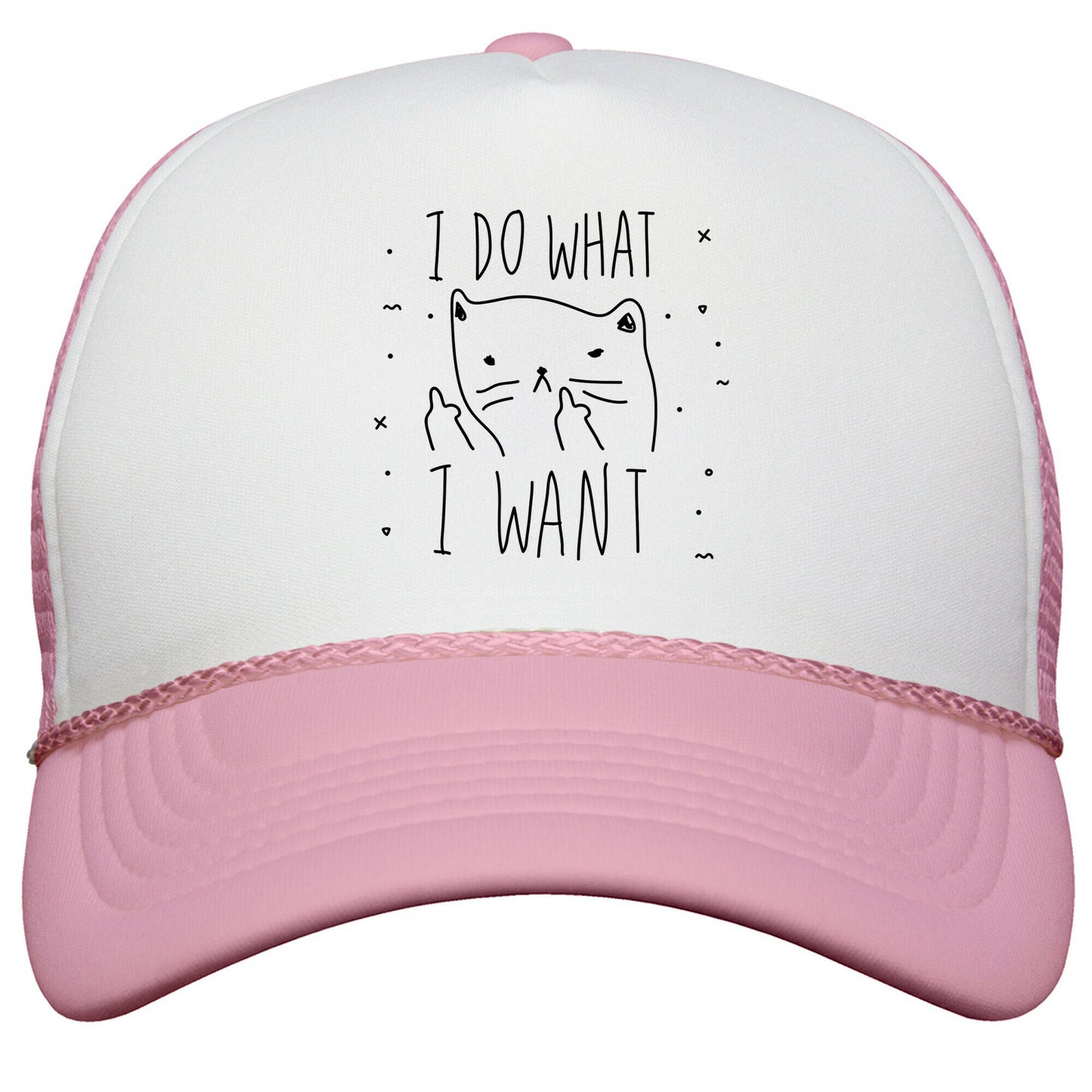 I Do What I Want Cat Snapback Trucker Hat