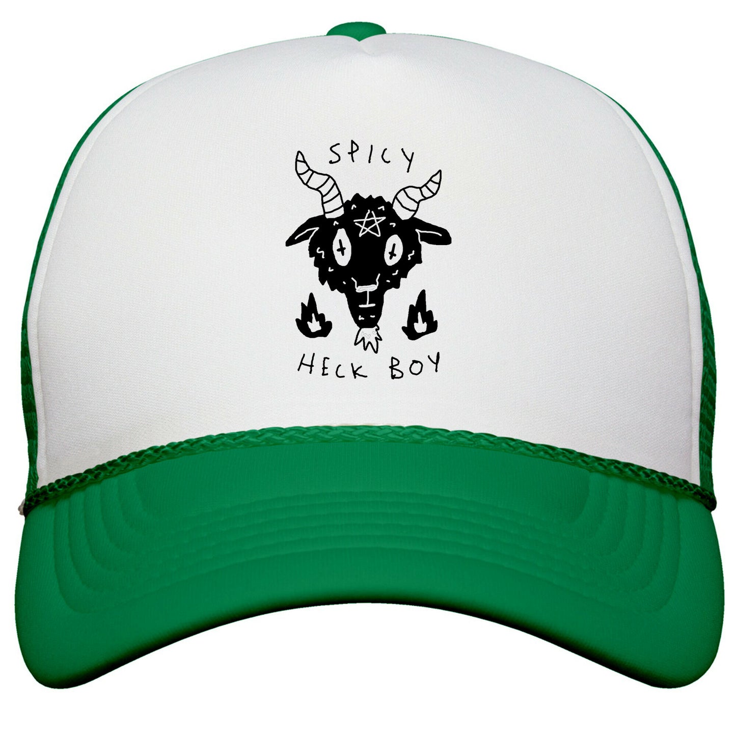 Spicy Heck Boy Satan Snapback Trucker Hat