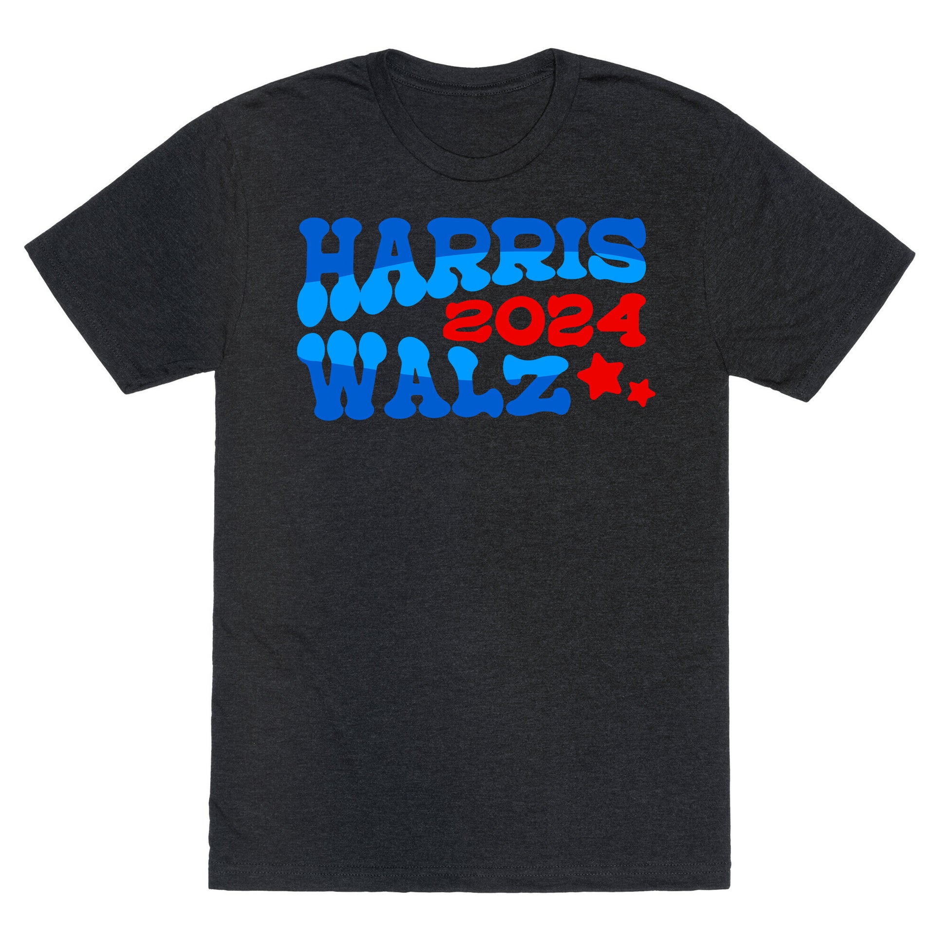 Harris Walz 2024 Retro Text Unisex Triblend Tee