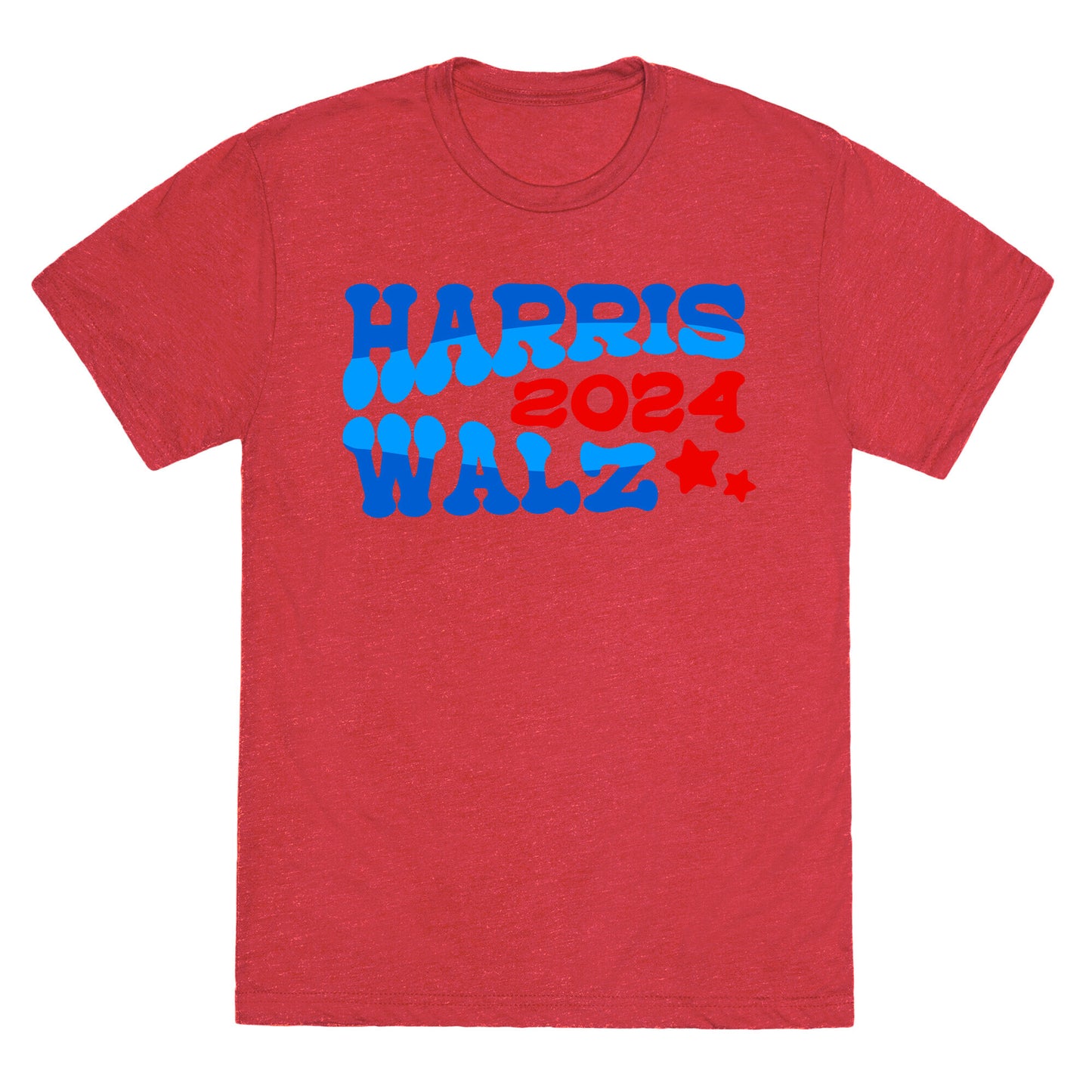 Harris Walz 2024 Retro Text Unisex Triblend Tee