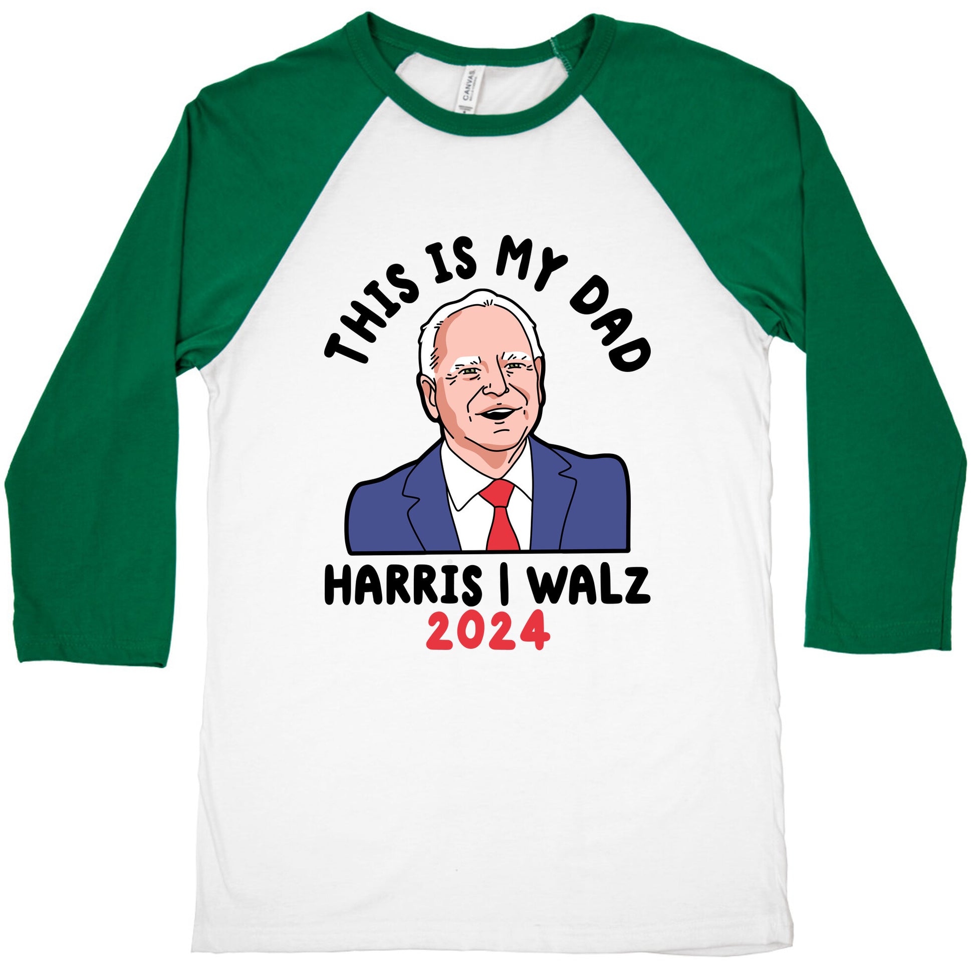 This Is My Dad Tim Walz Baseball Tee