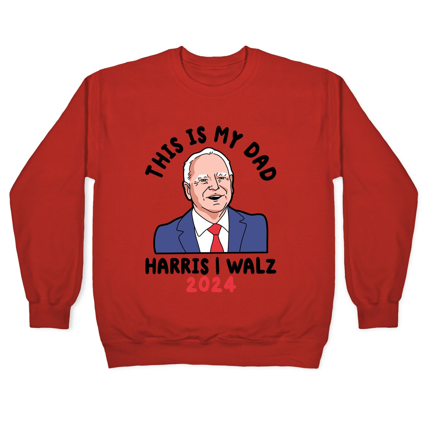 This Is My Dad Tim Walz Crewneck Sweatshirt