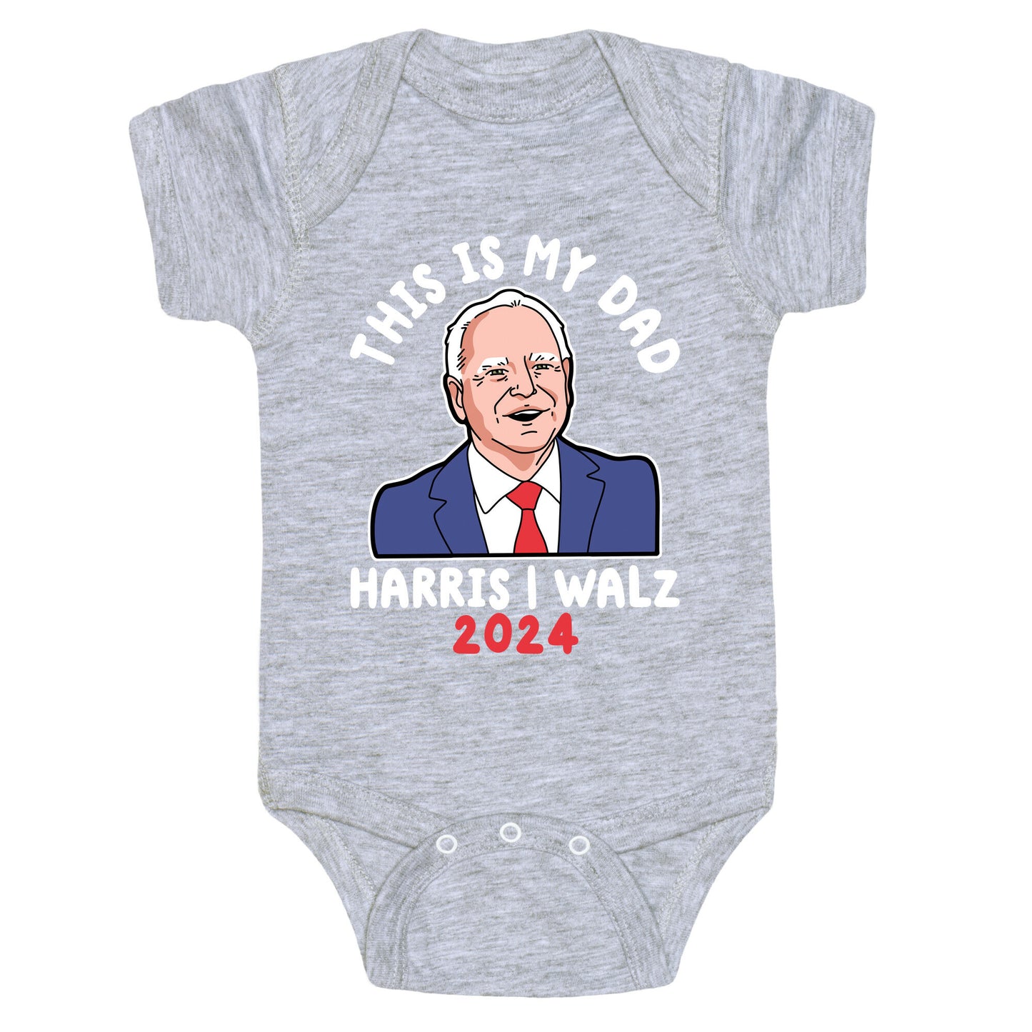 This Is My Dad Tim Walz Baby One-Piece