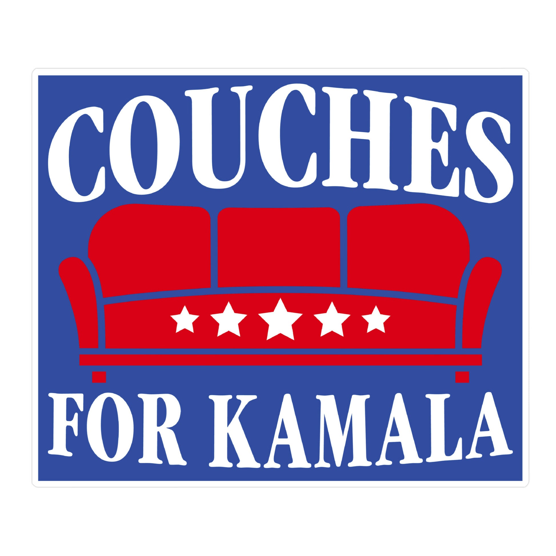 Couches For Kamala Sticker