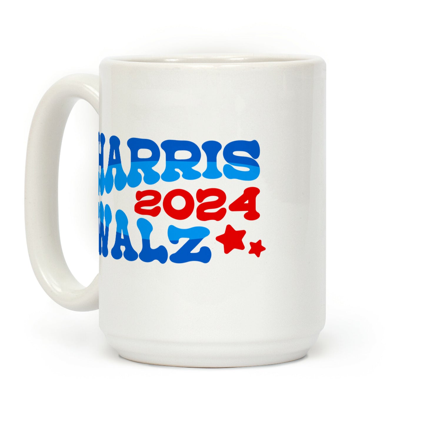 Harris Walz 2024 Retro Text Coffee Mug