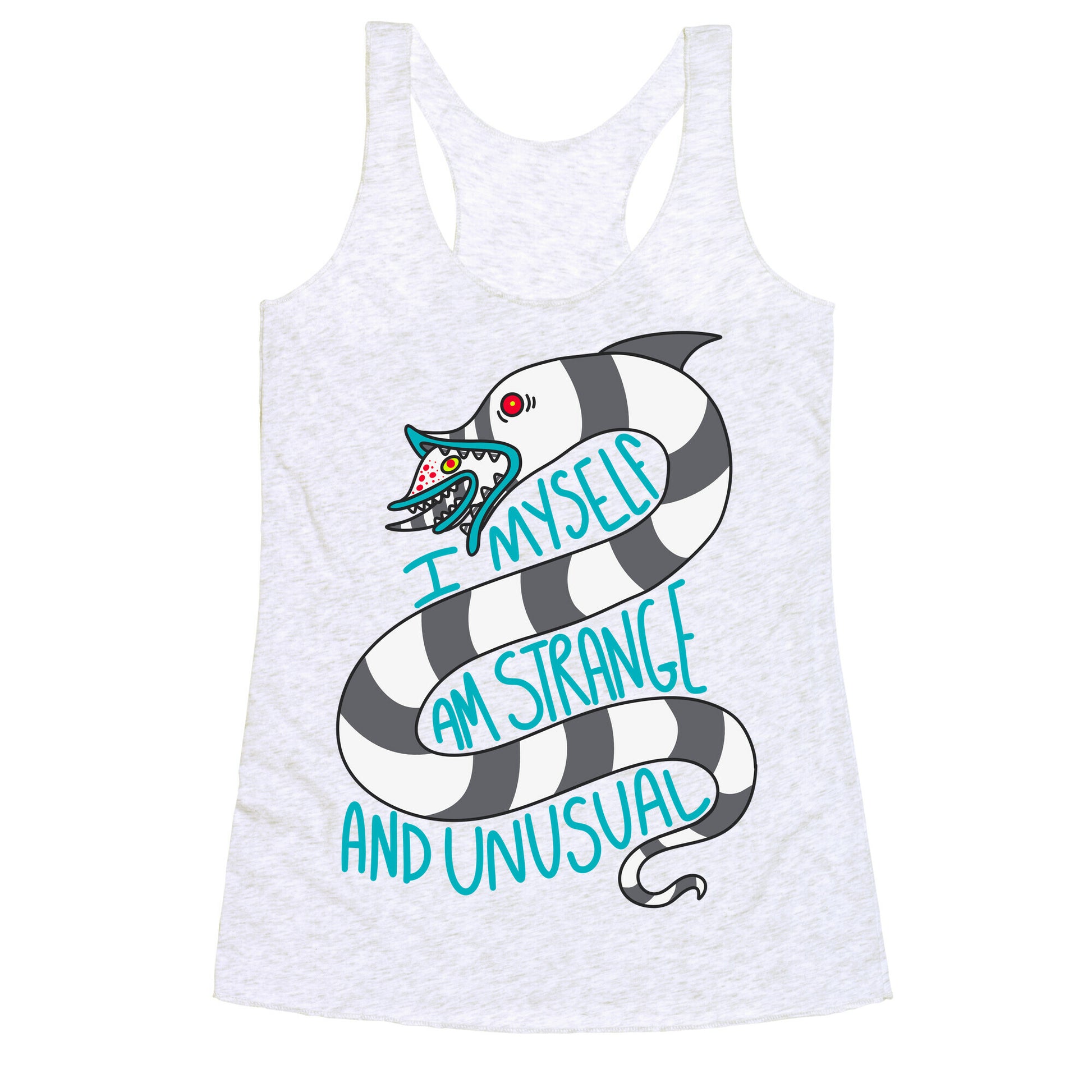 I Myself Am Strange and Unusual  Racerback Tank