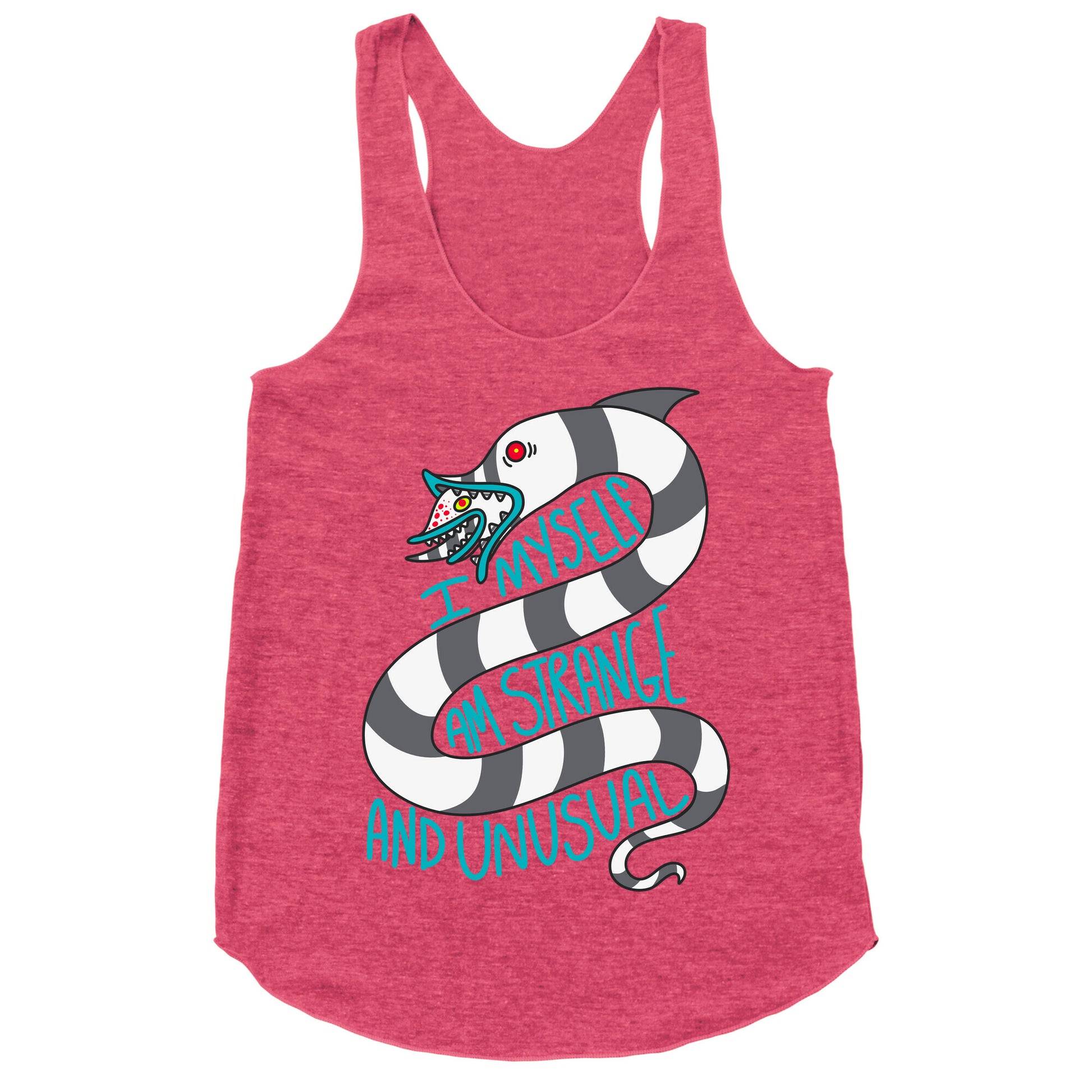 I Myself Am Strange and Unusual  Racerback Tank