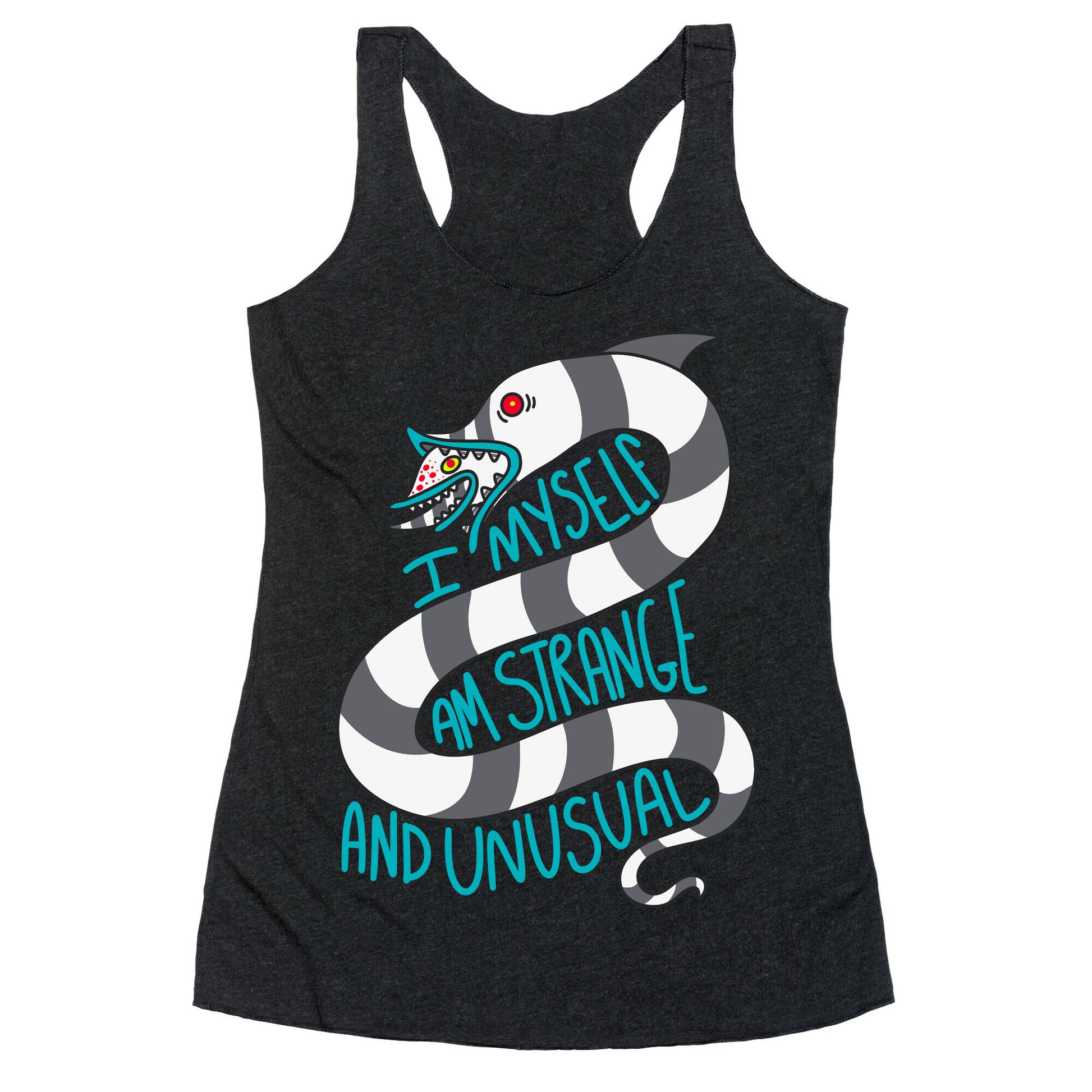 I Myself Am Strange and Unusual  Racerback Tank