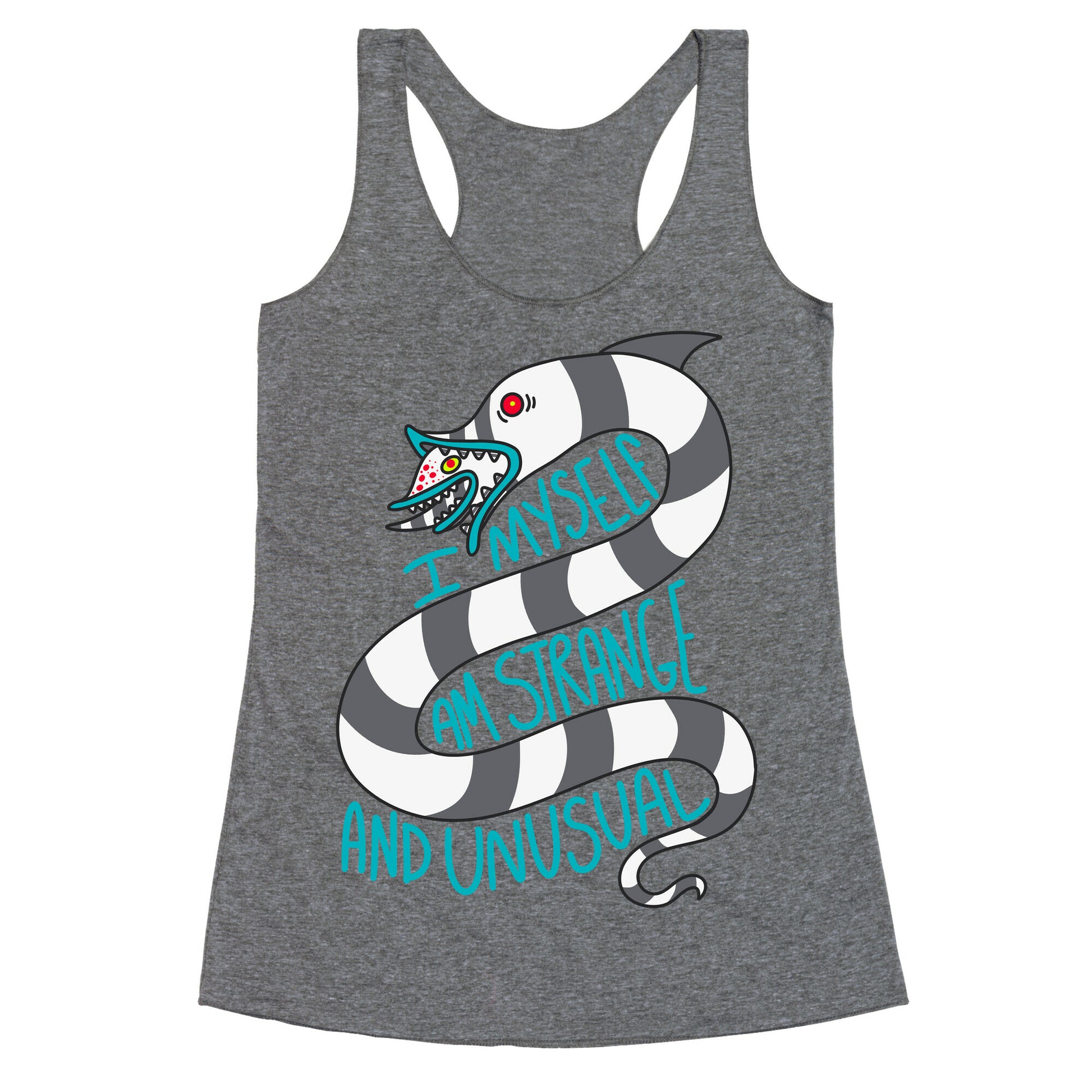 I Myself Am Strange and Unusual  Racerback Tank