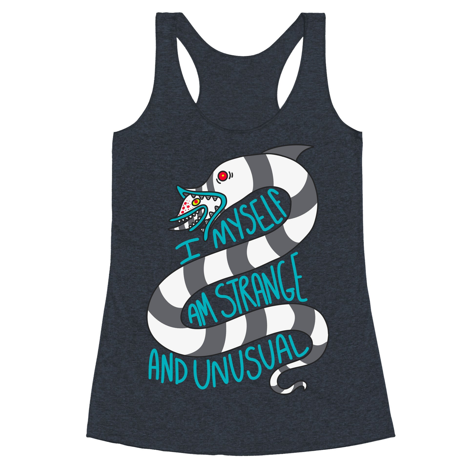 I Myself Am Strange and Unusual  Racerback Tank
