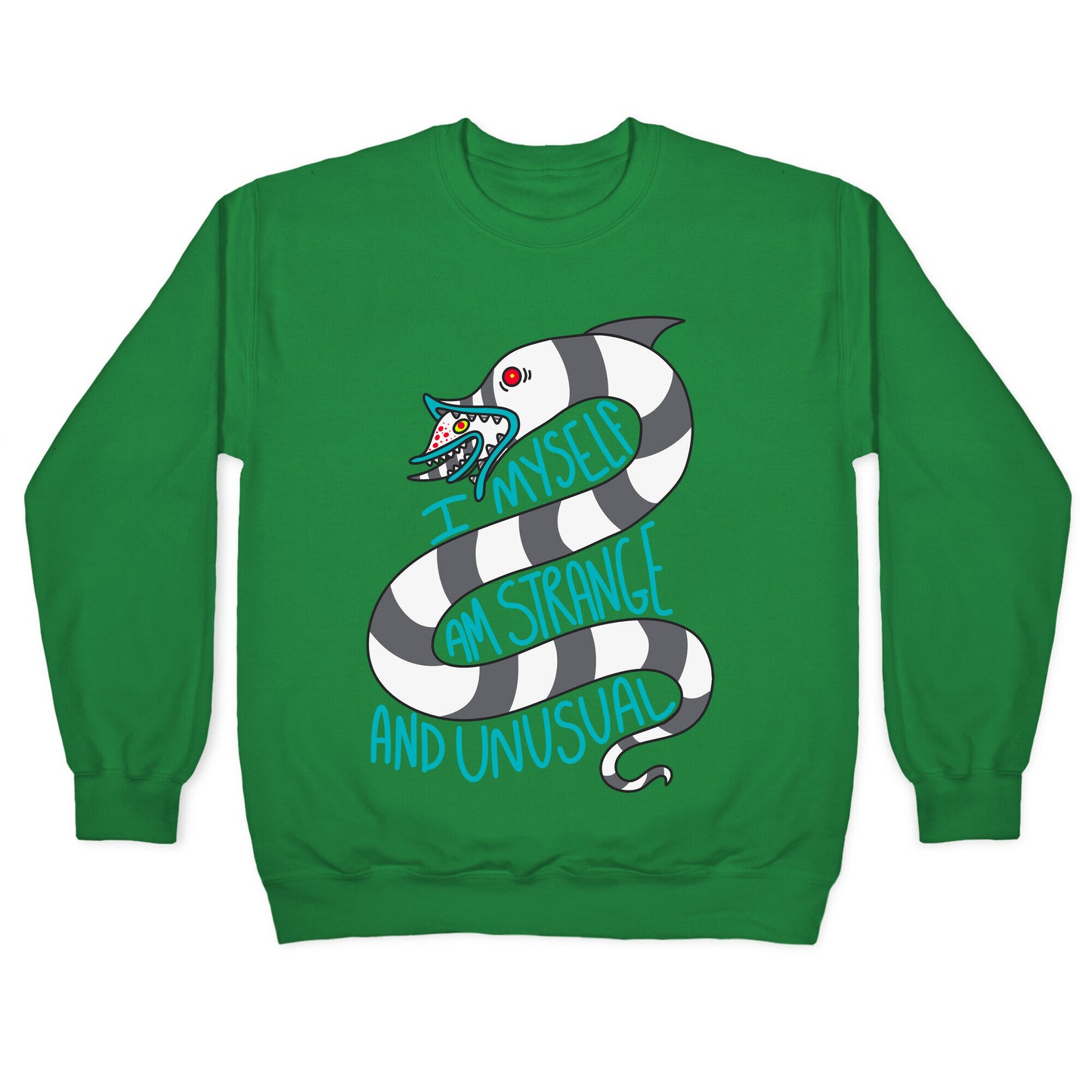 I Myself Am Strange and Unusual Crewneck Sweatshirt