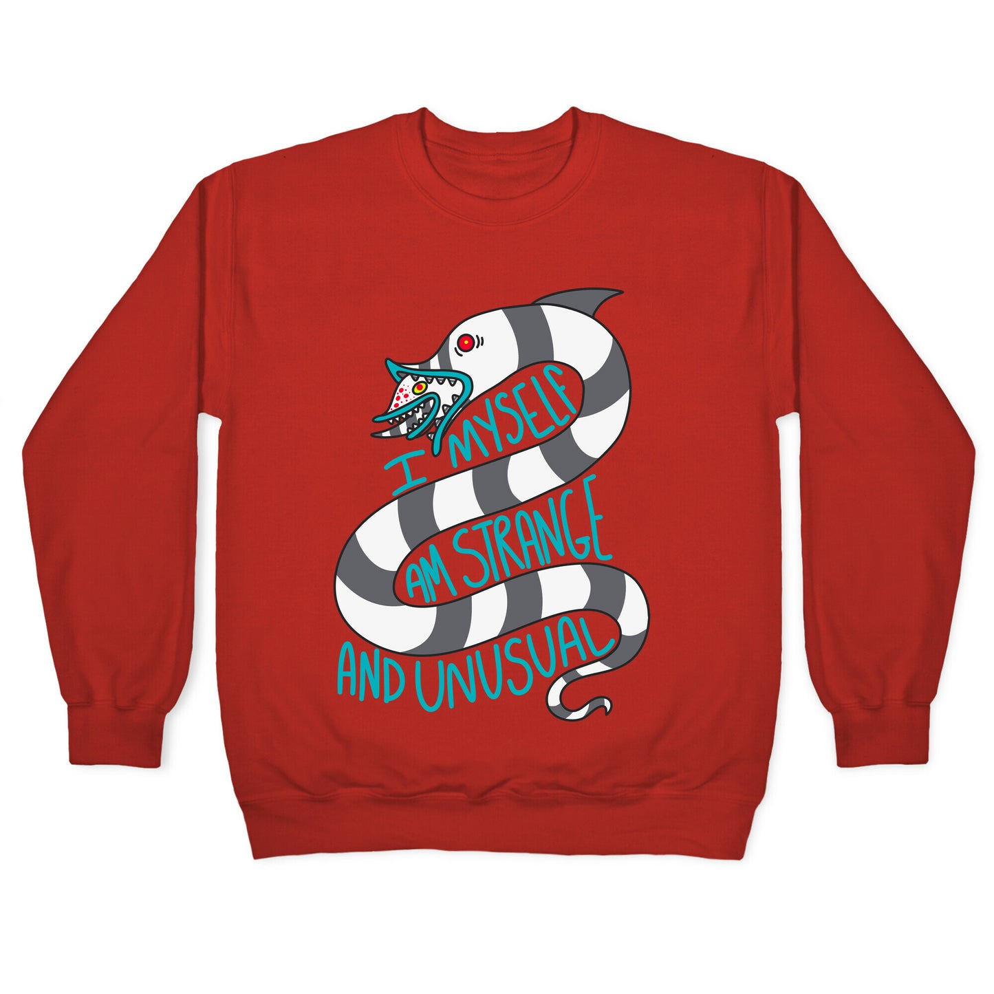 I Myself Am Strange and Unusual Crewneck Sweatshirt