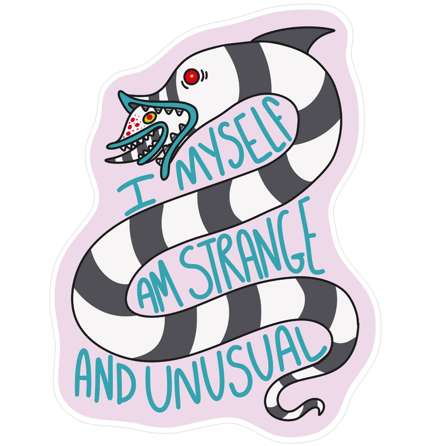 I Myself Am Strange and Unusual Sticker