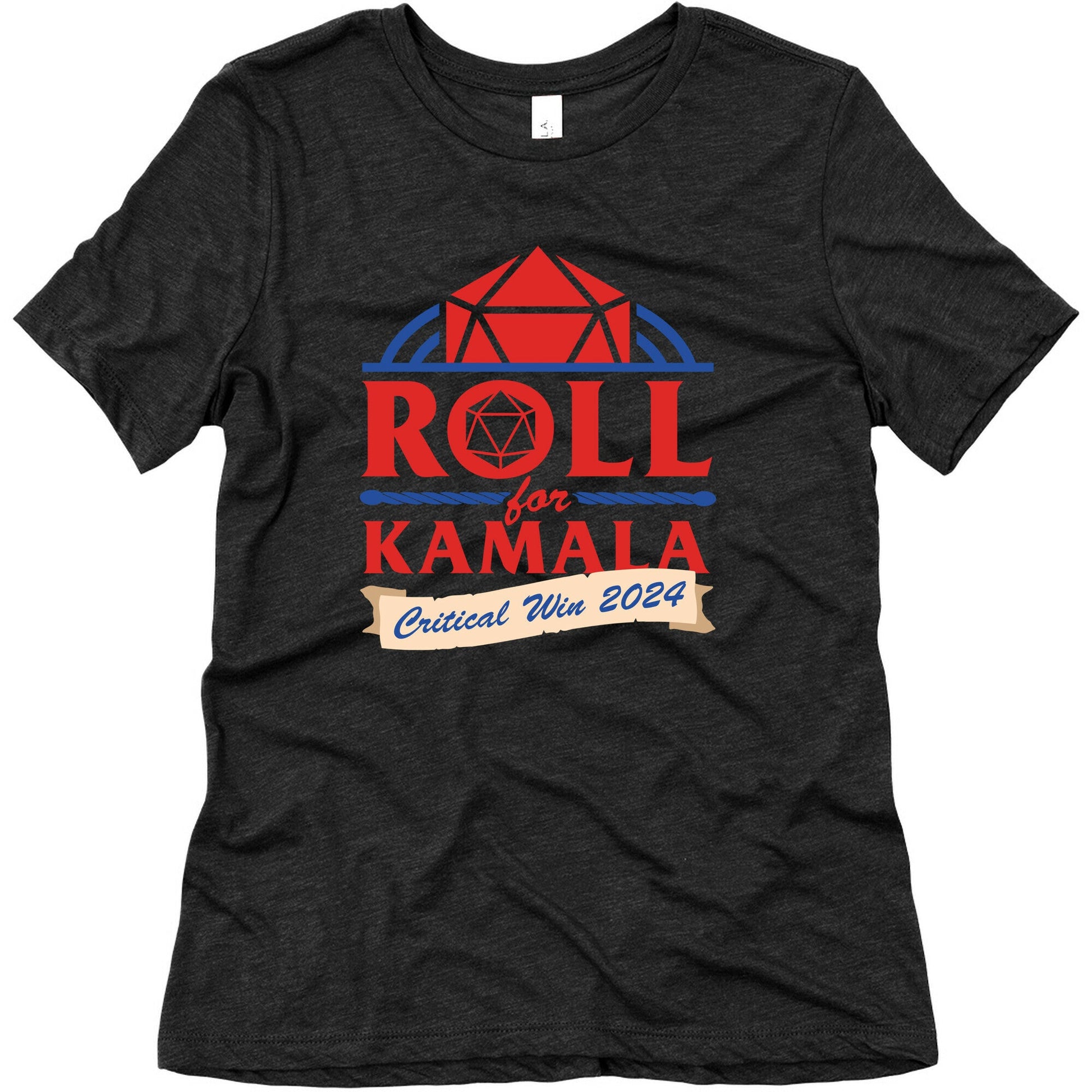 Roll for Kamala: Critical Win 2024 Womens Triblend Tee