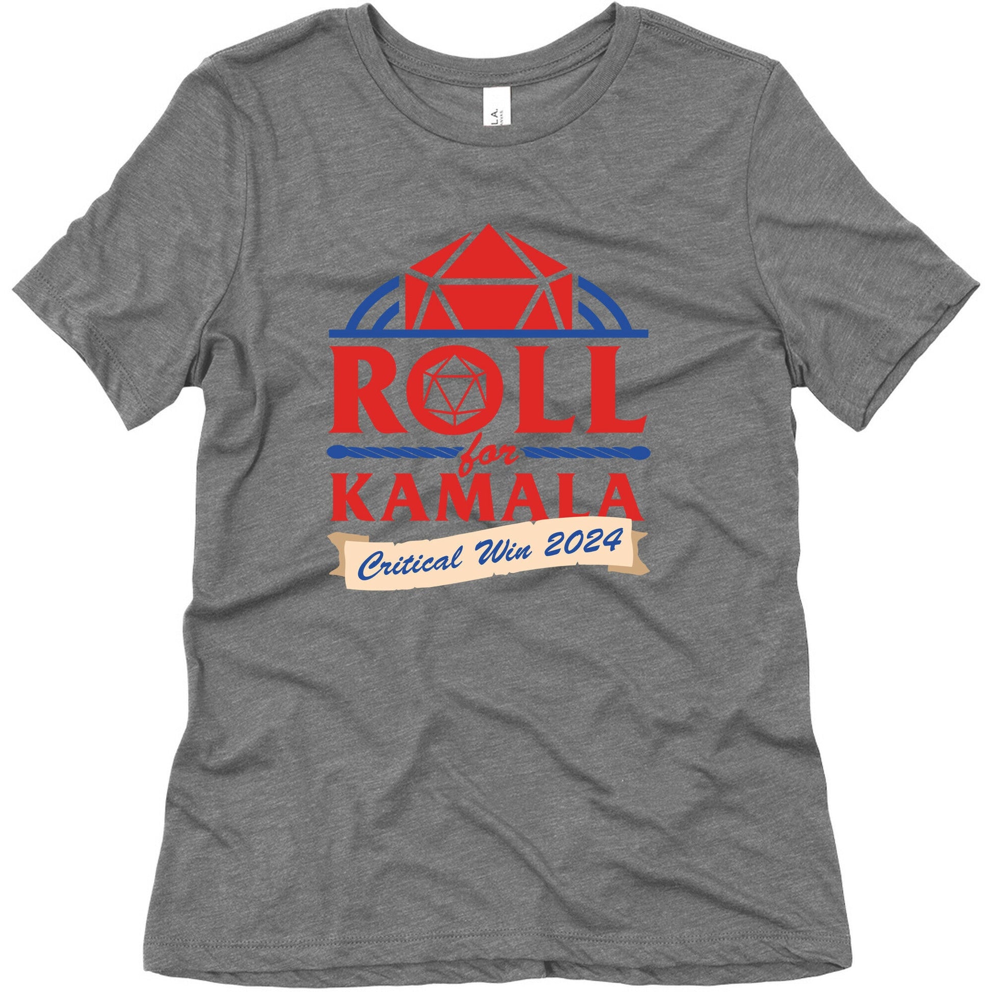 Roll for Kamala: Critical Win 2024 Womens Triblend Tee