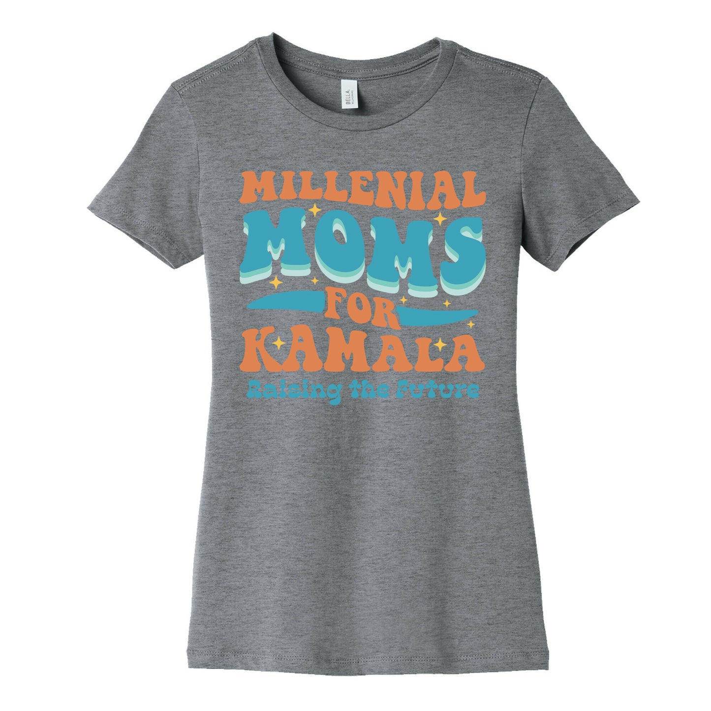 Millennial Moms for Kamala Womens Cotton Tee