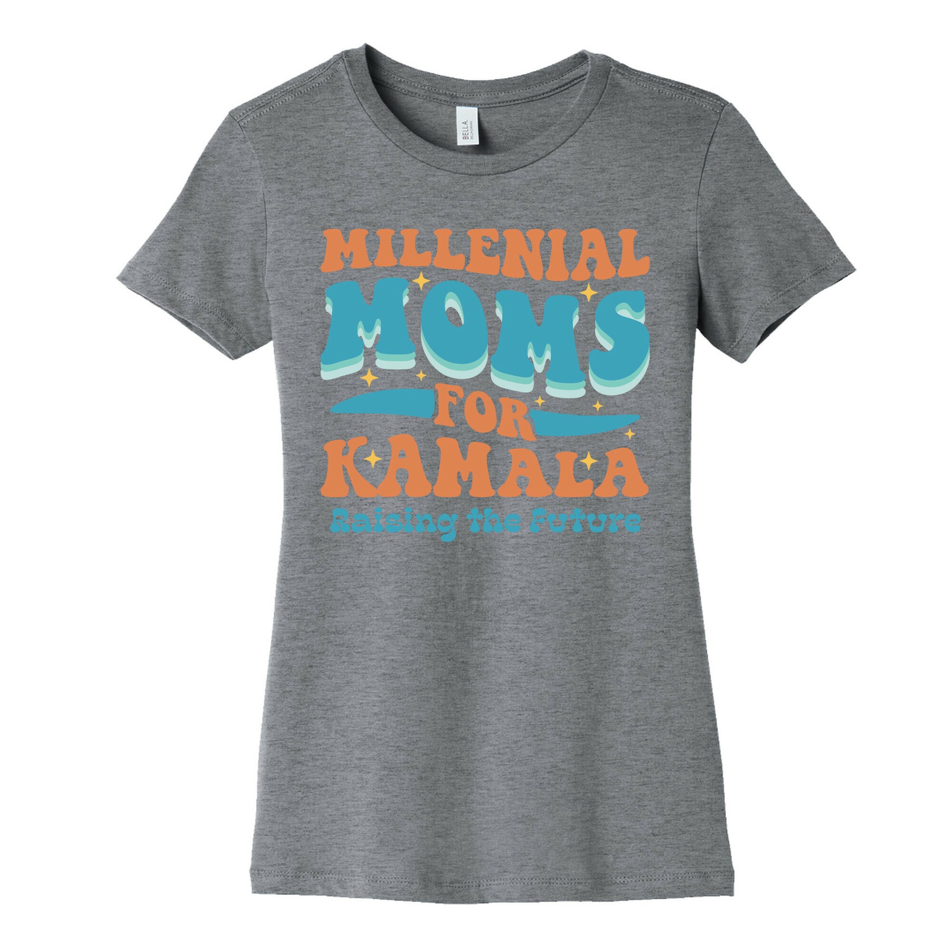 Millennial Moms for Kamala Womens Cotton Tee