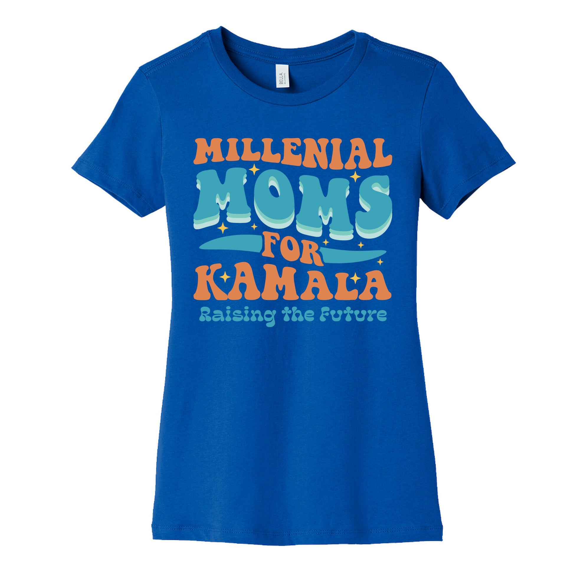 Millennial Moms for Kamala Womens Cotton Tee