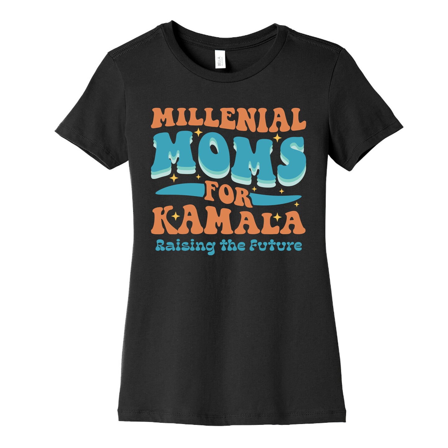 Millennial Moms for Kamala Womens Cotton Tee