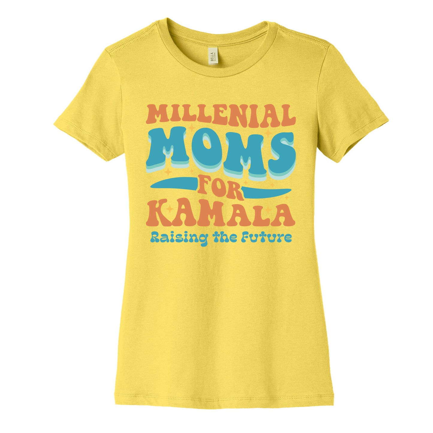 Millennial Moms for Kamala Womens Cotton Tee