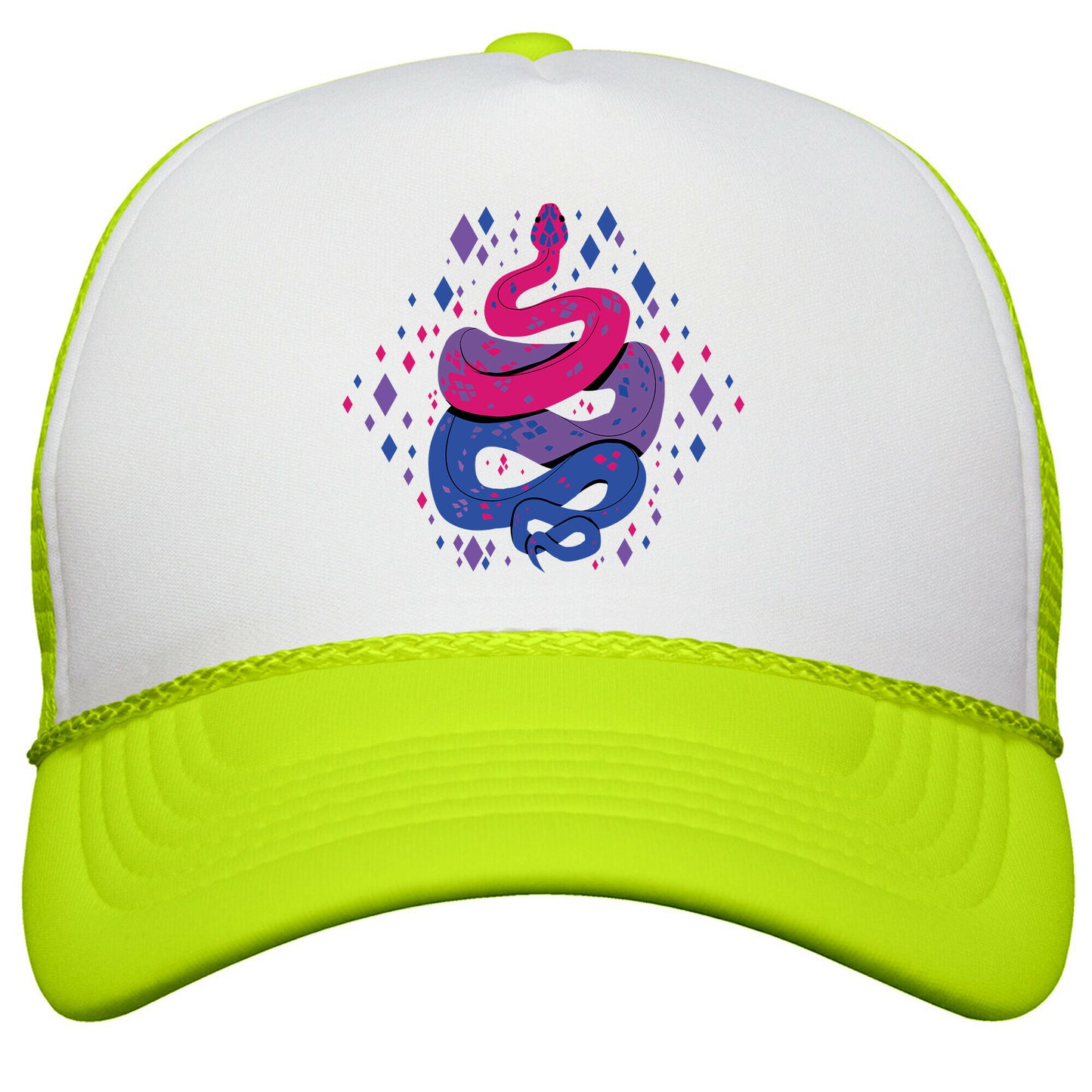 Pride Snakes: bi Snapback Trucker Hat