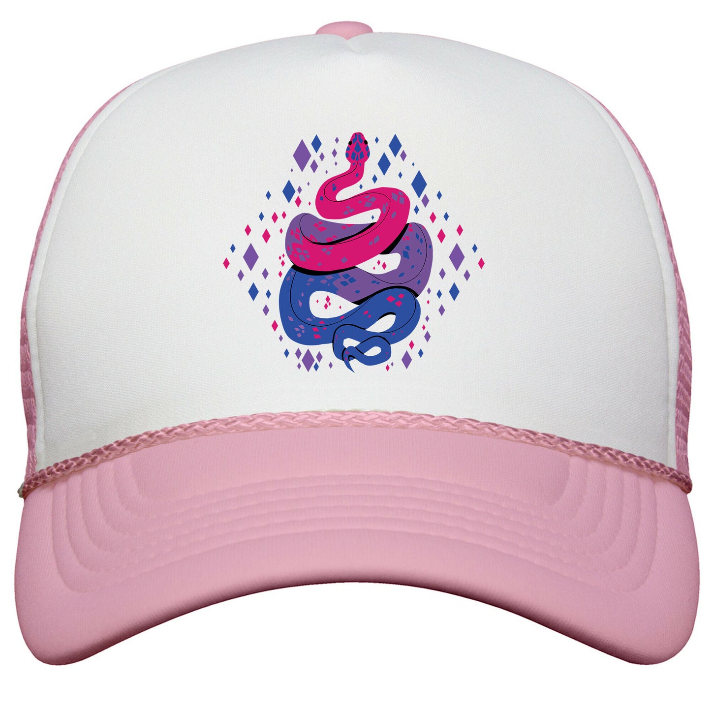 Pride Snakes: bi Snapback Trucker Hat