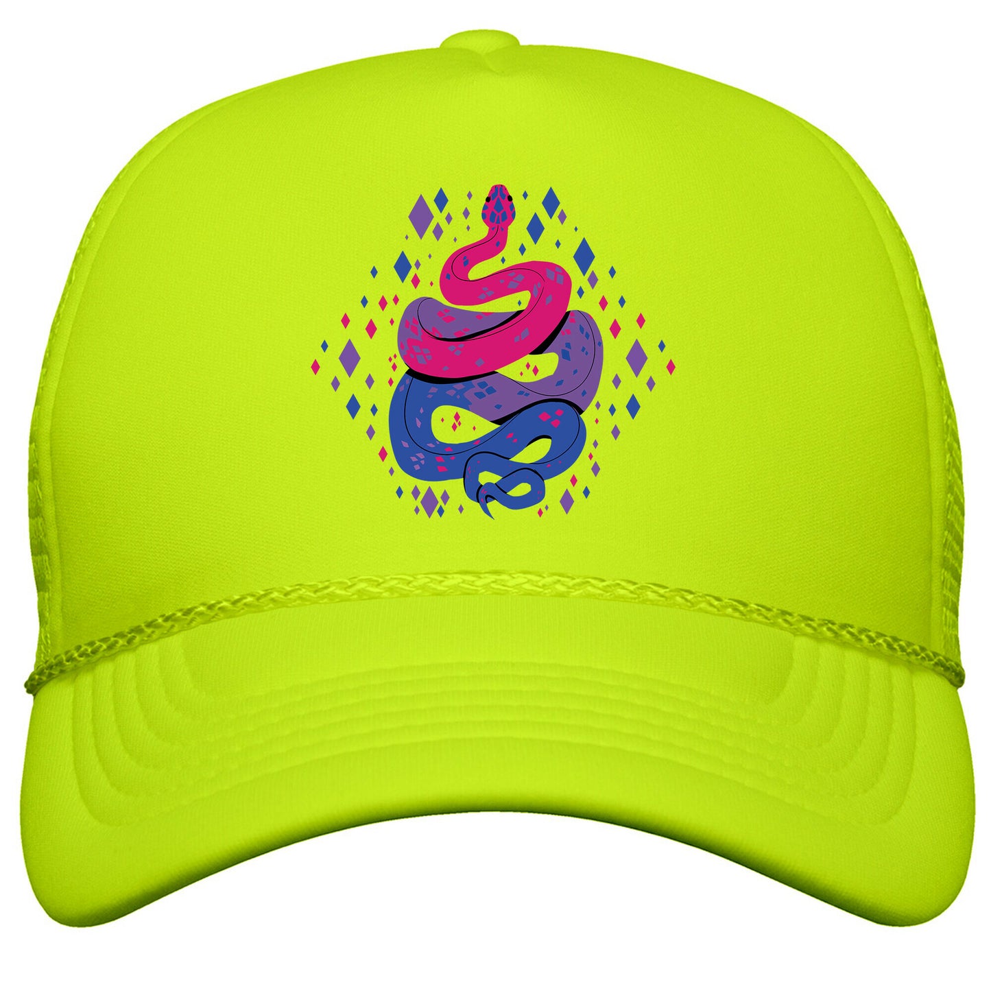 Pride Snakes: bi Snapback Trucker Hat