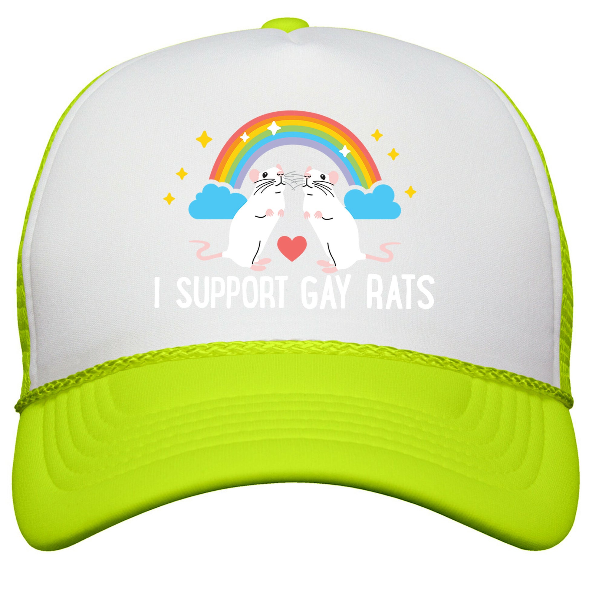 I Support Gay Rats Snapback Trucker Hat