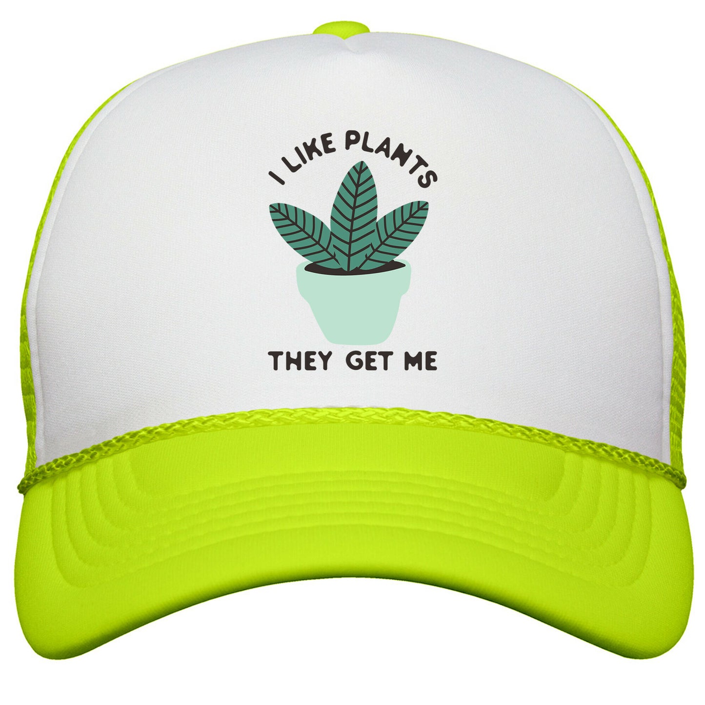 I Like Plants They Get Me Snapback Trucker Hat